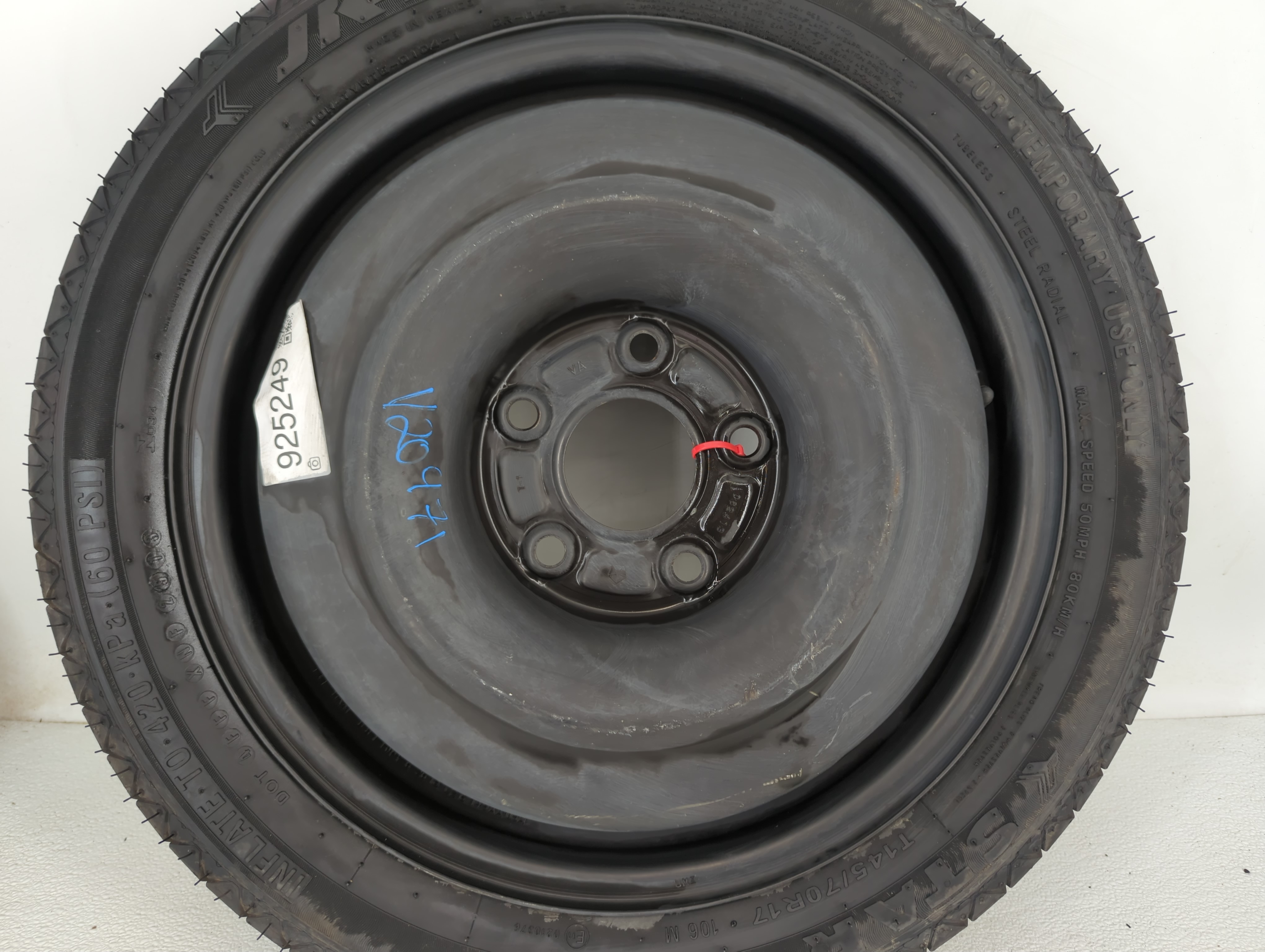 Dodge Caravan Spare Donut Tire Wheel Rim Oem 925249 - Oemusedautoparts1.com