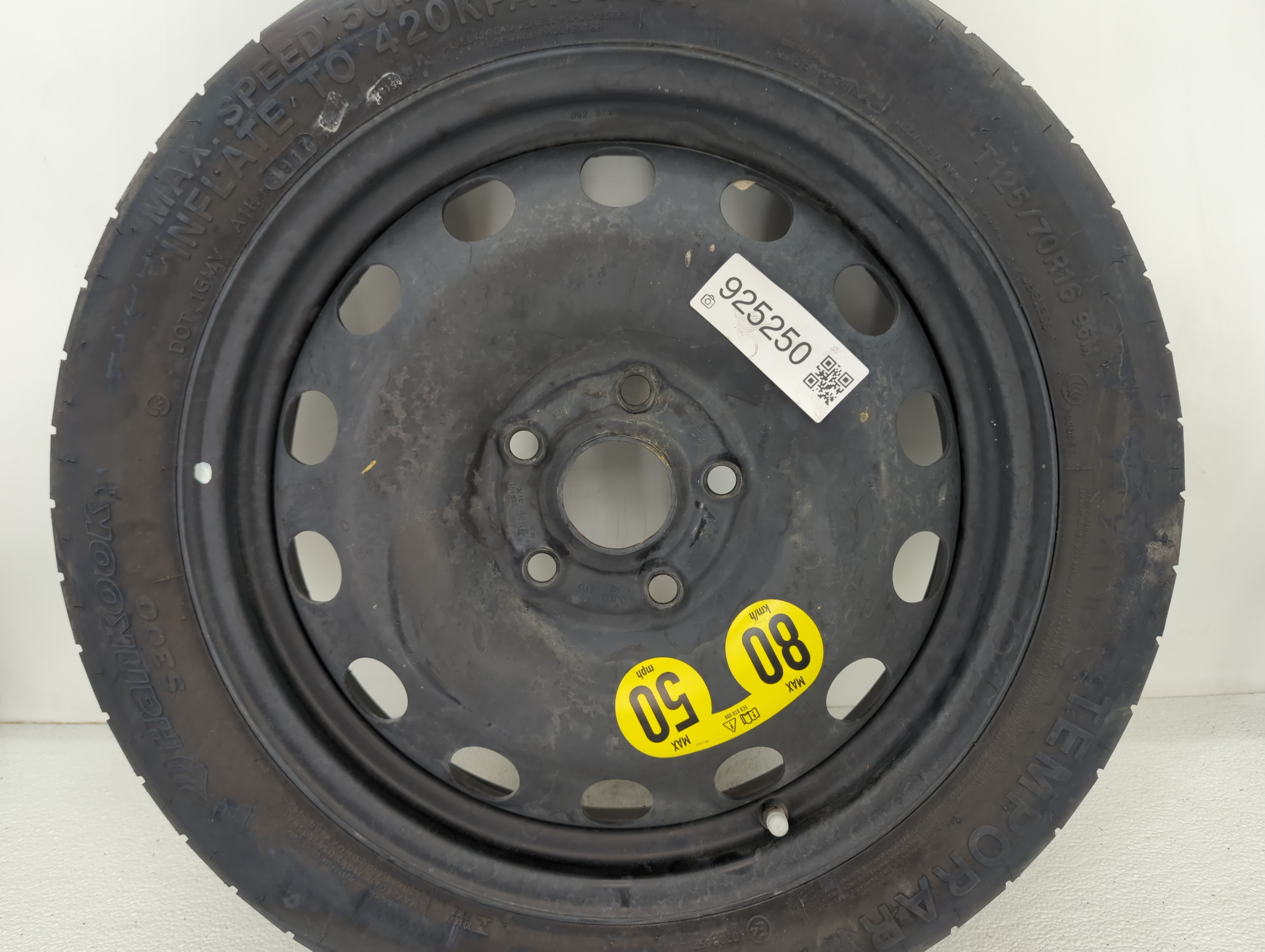 2014-2019 Volkswagen Golf Spare Donut Tire Wheel Rim Oem 925250 - Oemusedautoparts1.com