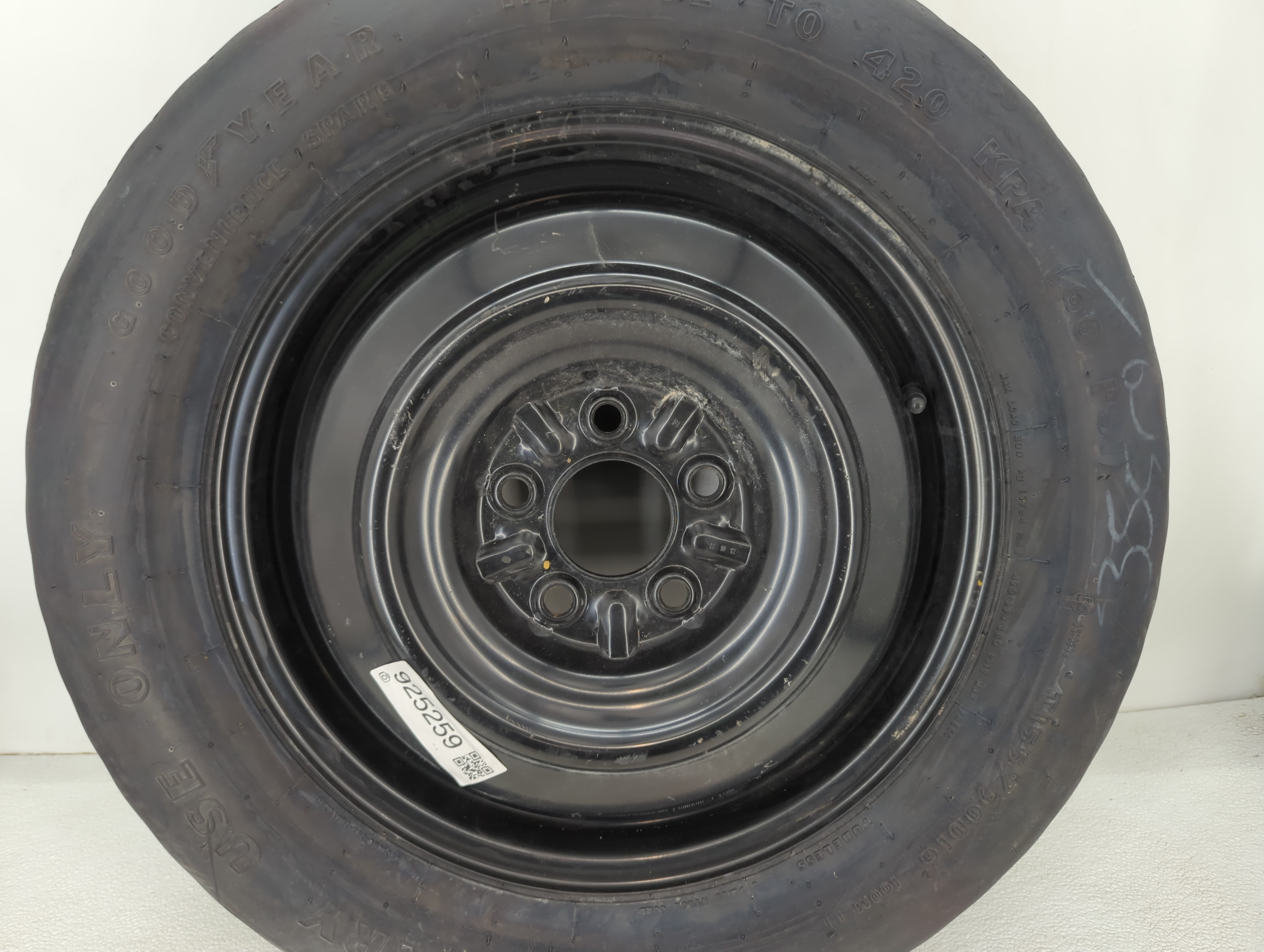Picture of 2011-2014 Chrysler 200 Spare Donut Tire Wheel Rim Oem 925259