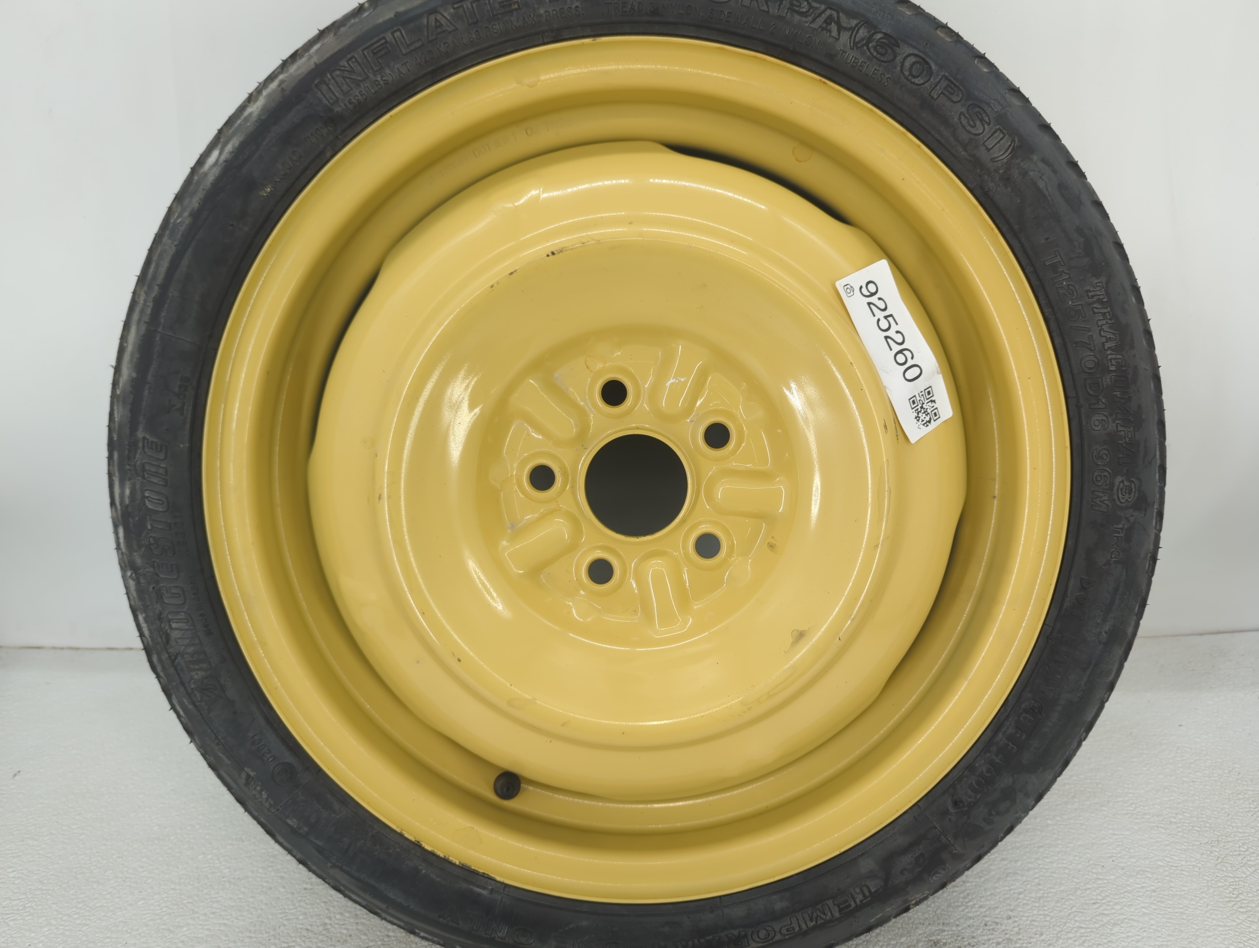 2004-2015 Toyota Prius Spare Donut Tire Wheel Rim Oem 925260 - Oemusedautoparts1.com
