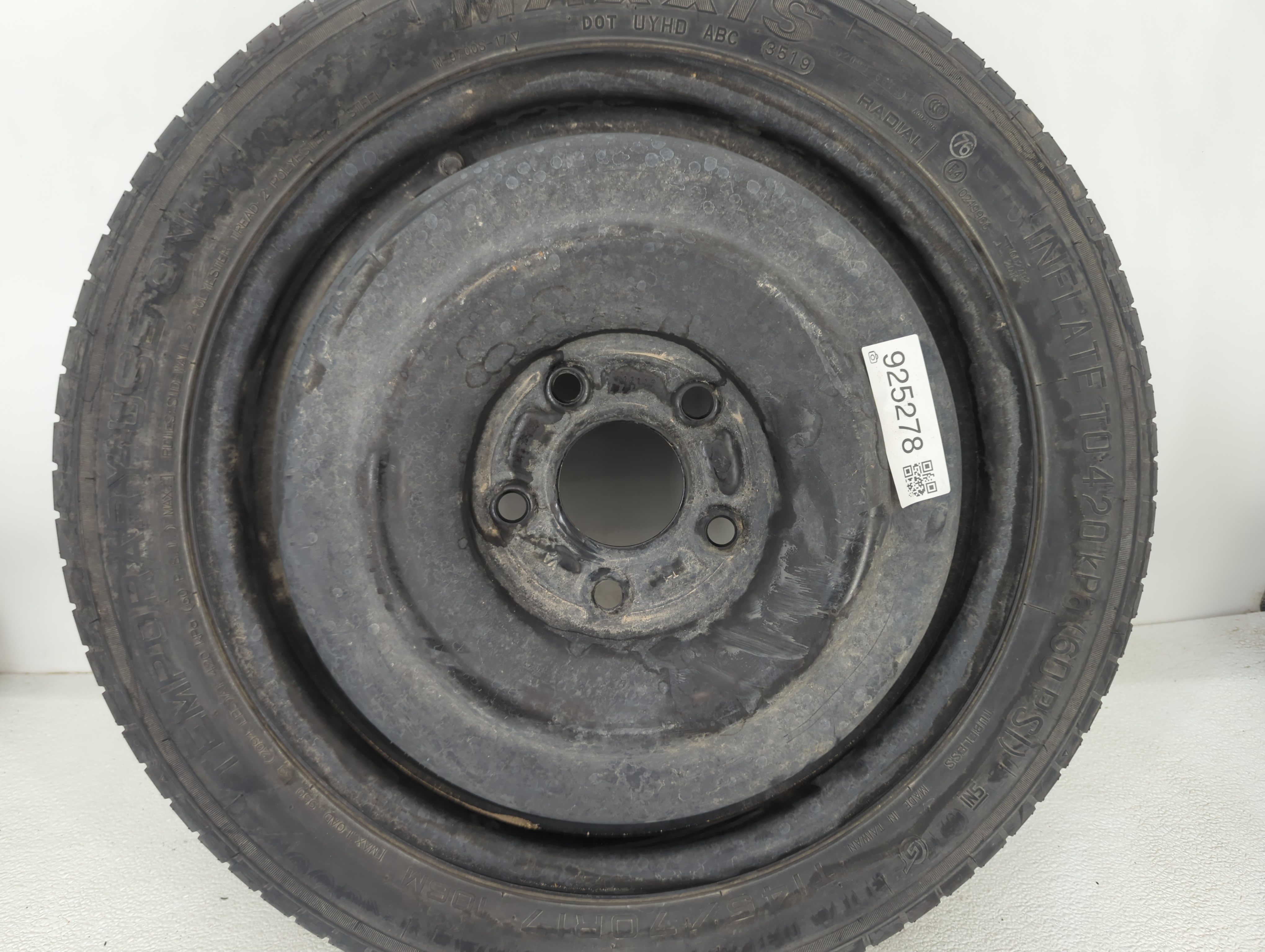 Picture of 2009-2020 Dodge Journey Spare Donut Tire Wheel Rim Oem 925278