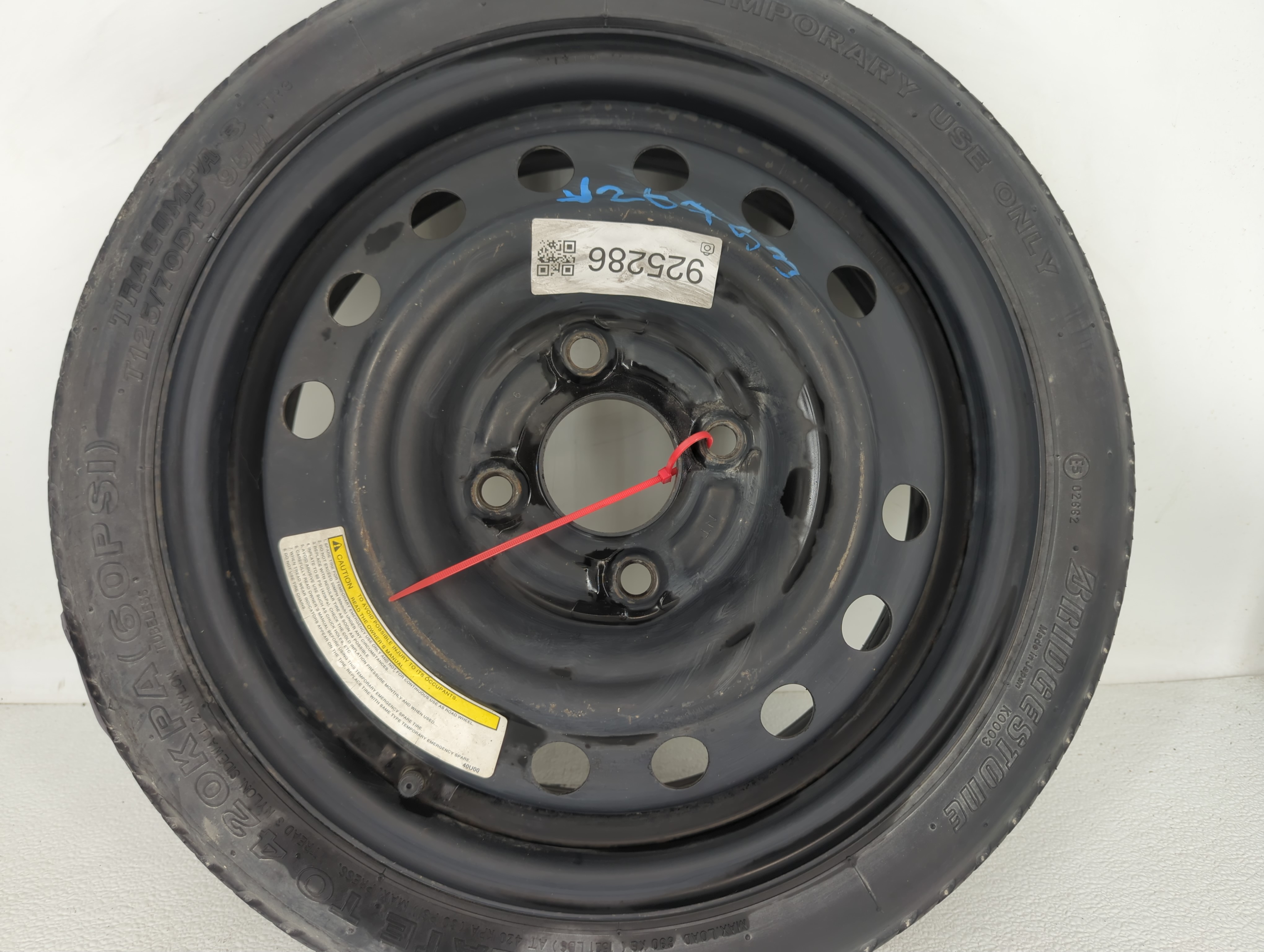 2006-2015 Honda Civic Spare Donut Tire Wheel Rim Oem 925286 - Oemusedautoparts1.com