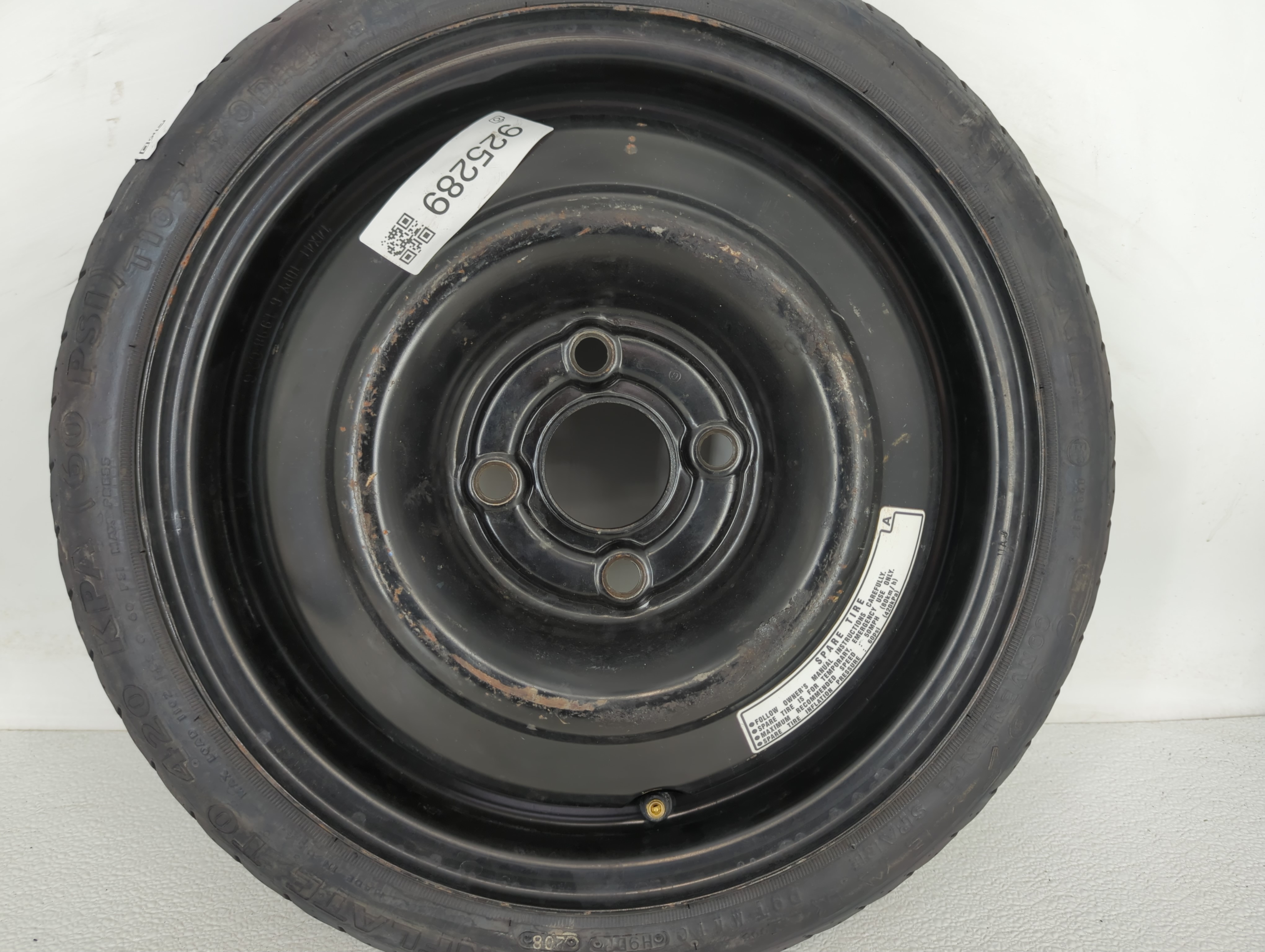 2016-2022 Chevrolet Spark Spare Donut Tire Wheel Rim Oem 925289 - Oemusedautoparts1.com