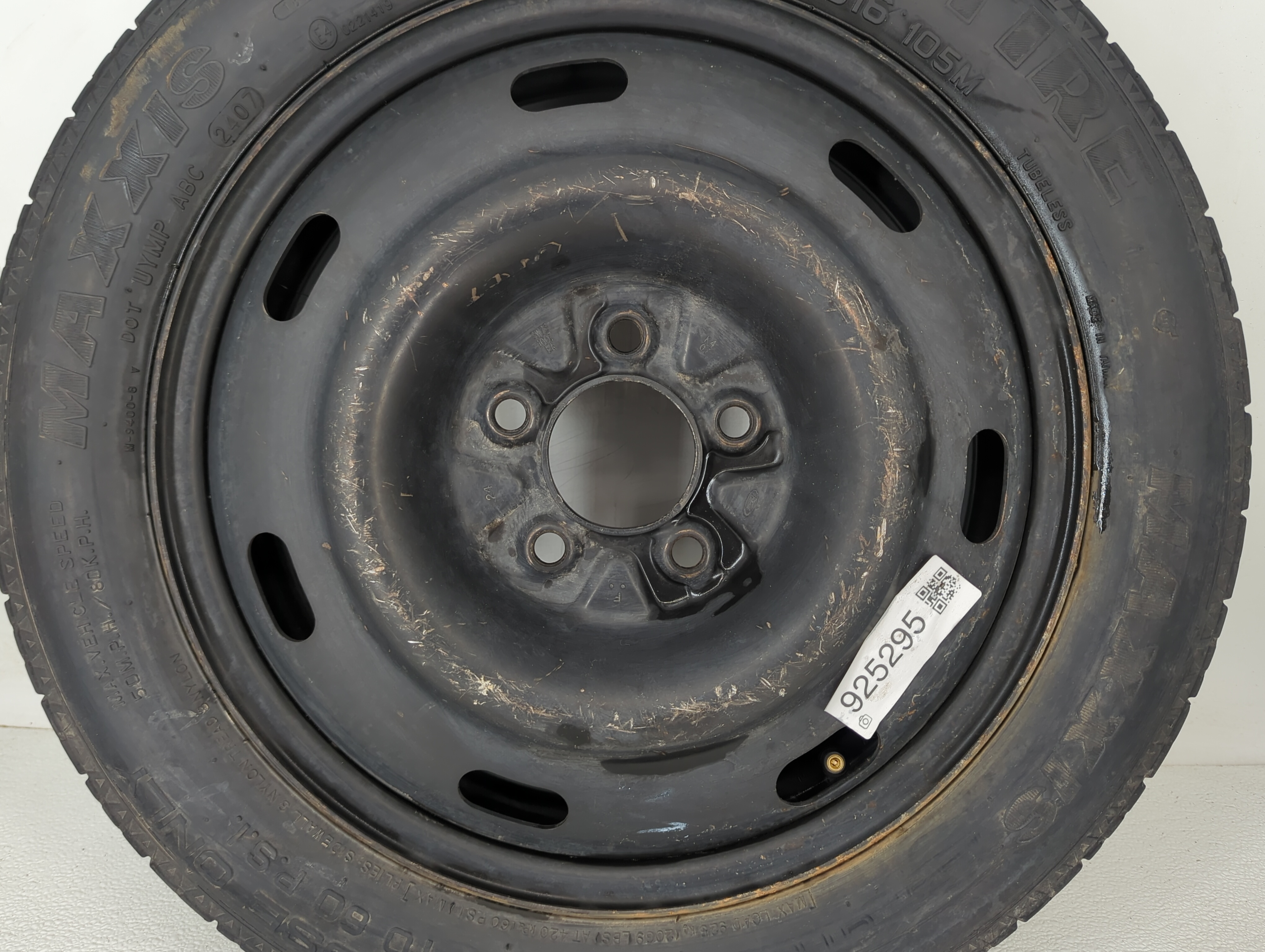 2006-2012 Ford Fusion Spare Donut Tire Wheel Rim Oem 925295 - Oemusedautoparts1.com