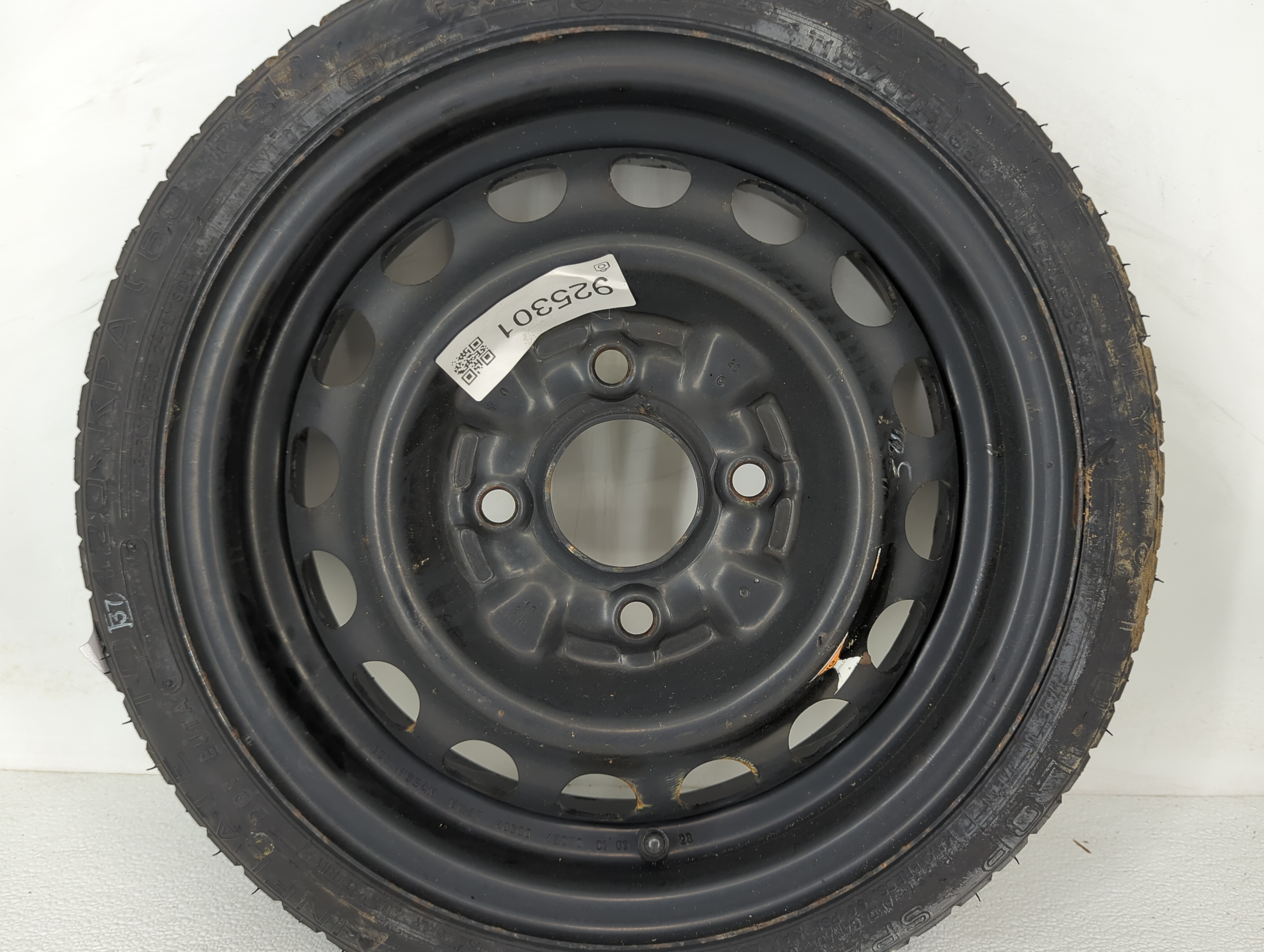 1990-2002 Honda Accord Spare Donut Tire Wheel Rim Oem 925301 - Oemusedautoparts1.com