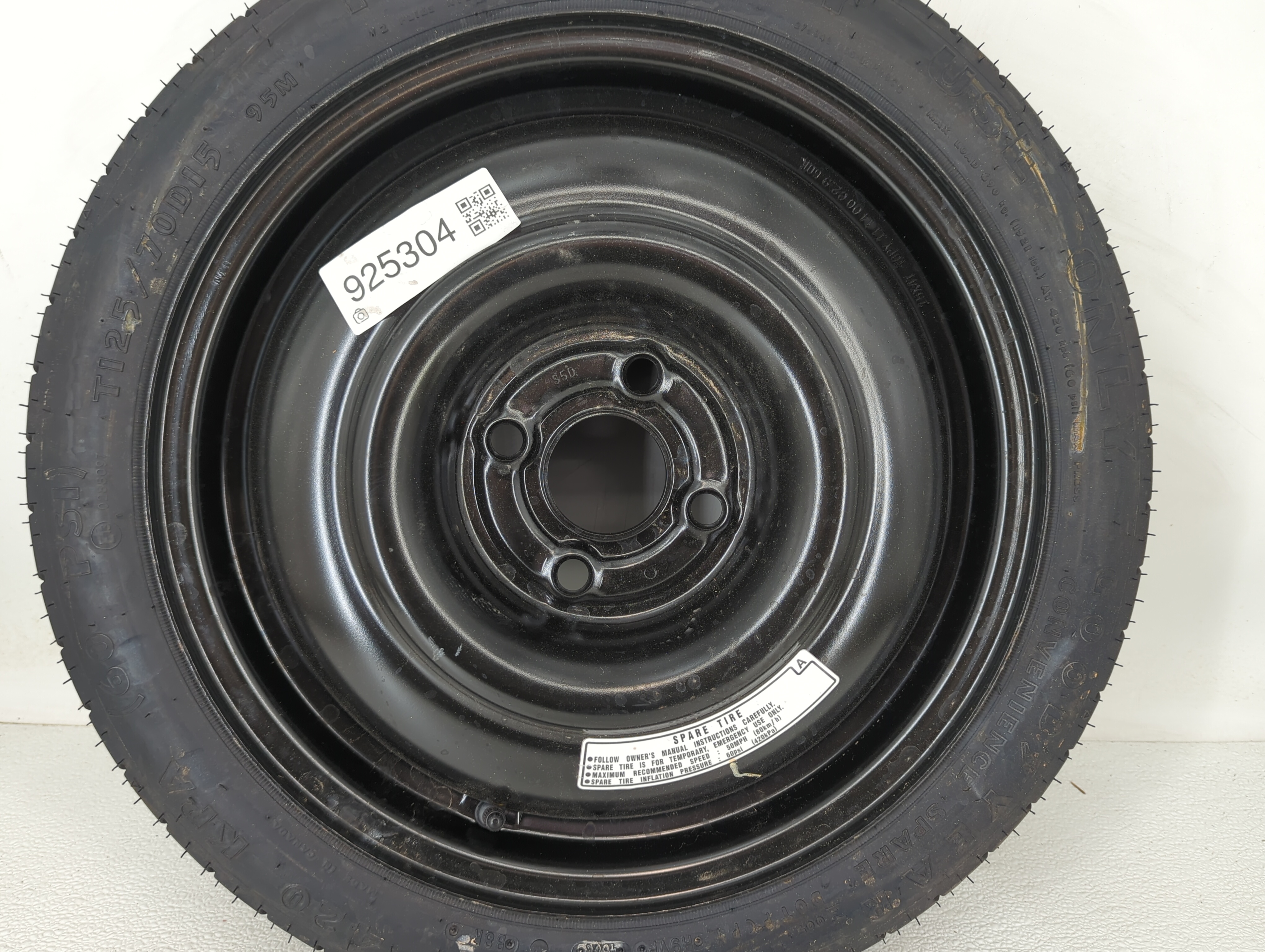 Picture of 1998-2002 Chevrolet Camaro Spare Donut Tire Wheel Rim Oem 925304