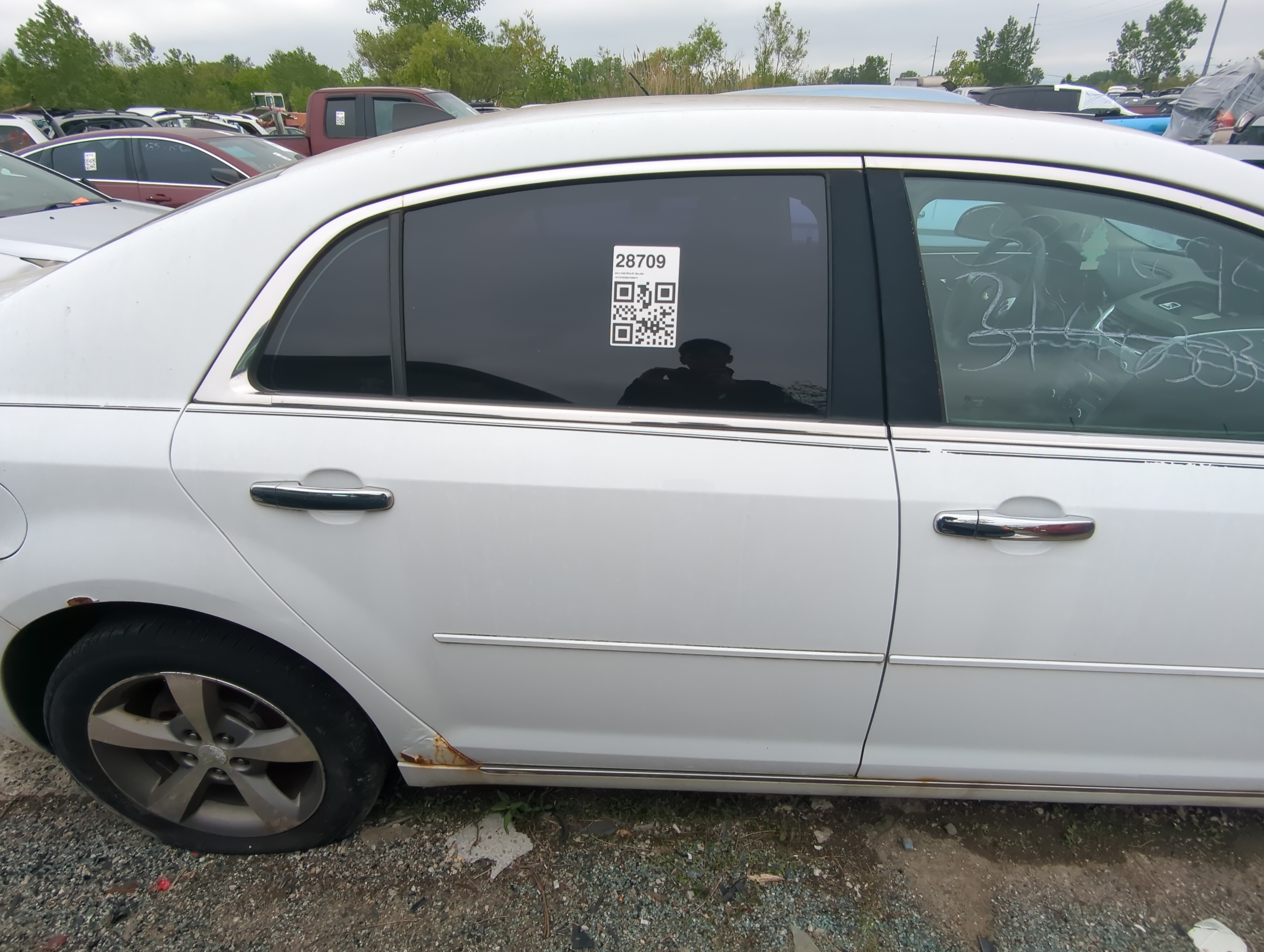 2008-2012 Chevrolet Malibu Passenger Rear Door Oem 925804 - Oemusedautoparts1.com