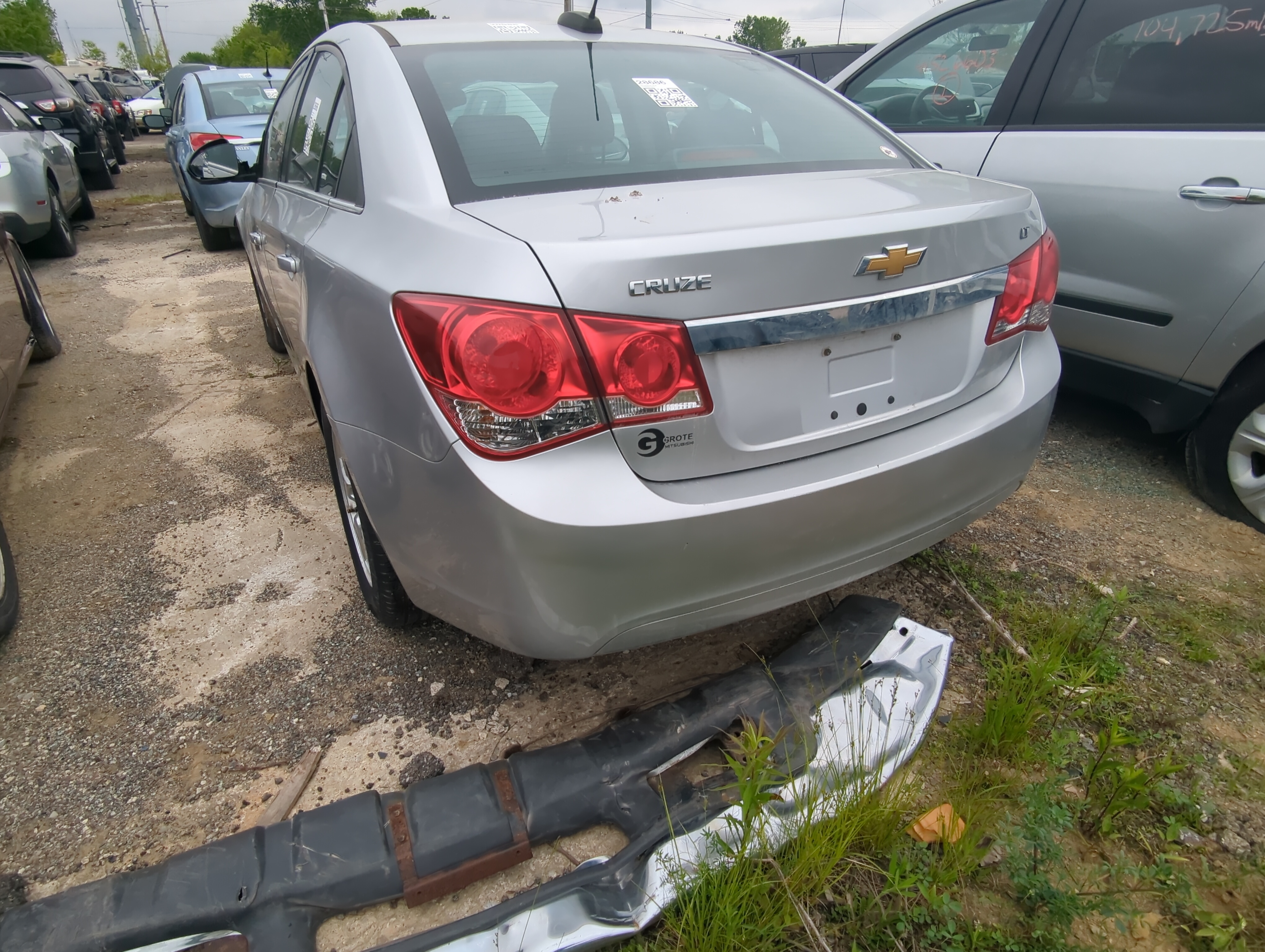 2011-2016 Chevrolet Cruze Rear Bumper Assembly Oem 926533 - Oemusedautoparts1.com