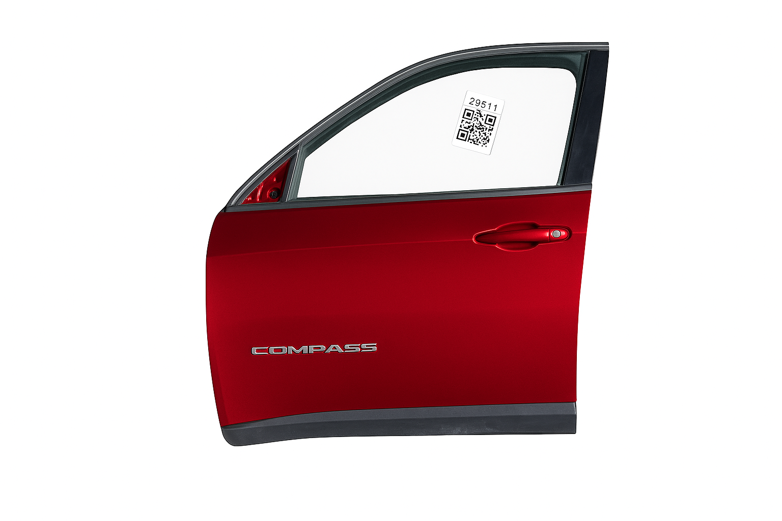 2022 Jeep Compass Driver Front Door Oem PAINT: PVR Redline Pearl - Oemusedautoparts1.com