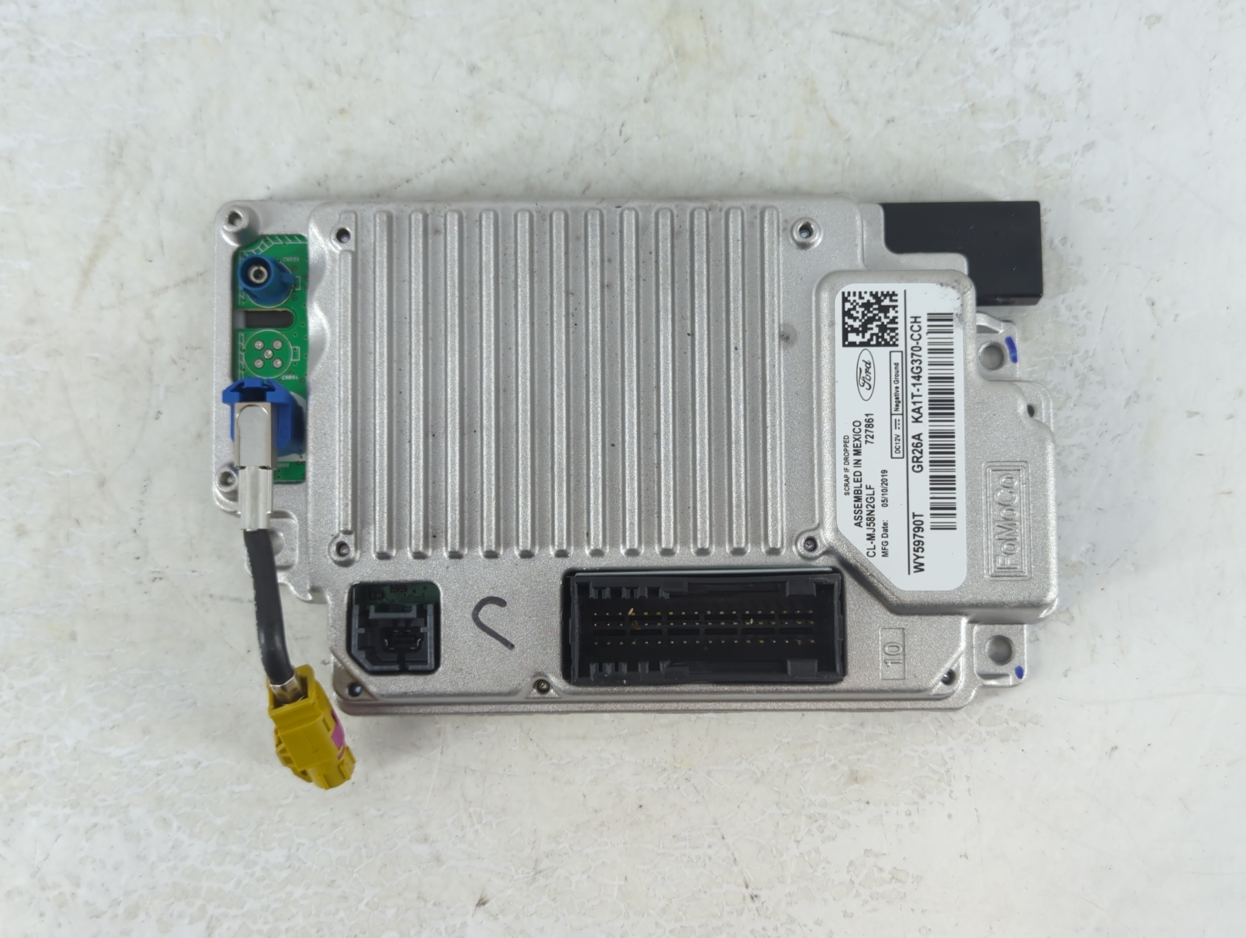 Picture of 2019-2020 Lincoln Nautilus Pressure Sensor Control Module Ka1t-14g370-cch 927359