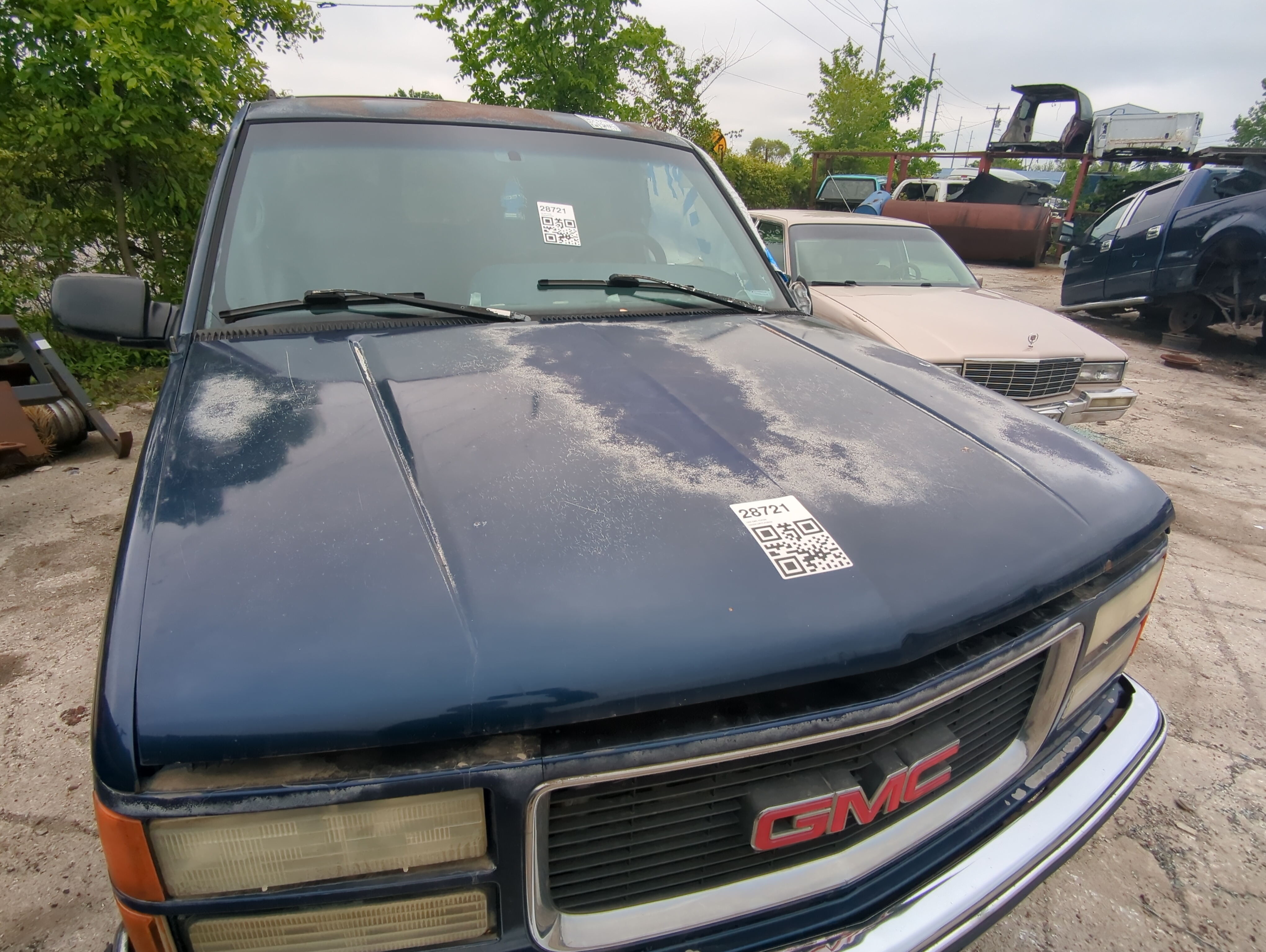 1992-1999 Gmc Yukon Hood Oem 927469 - Oemusedautoparts1.com