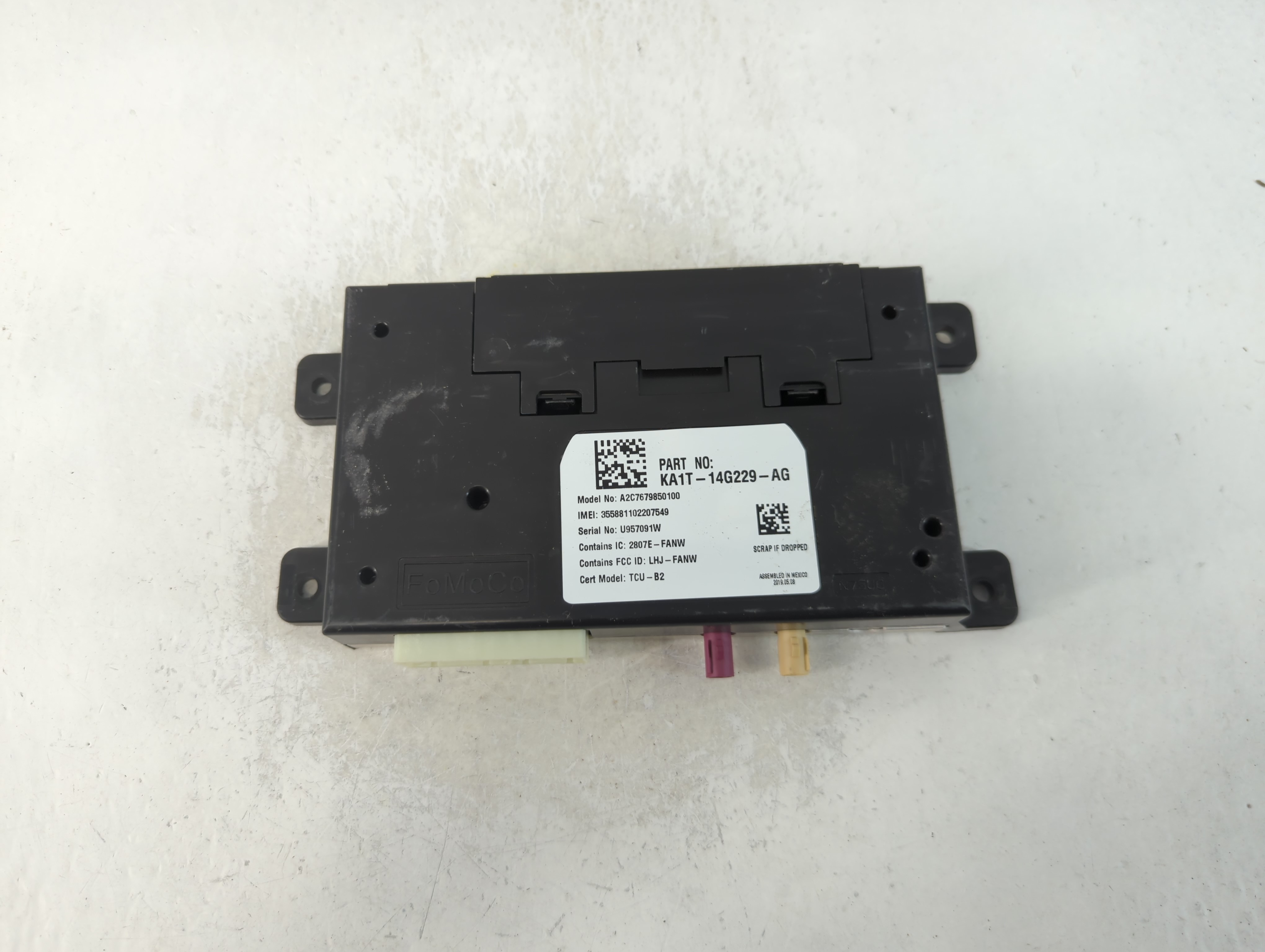 Picture of 2019-2020 Lincoln Nautilus Telematics Control Module Ka1t-14g229-ag 927482