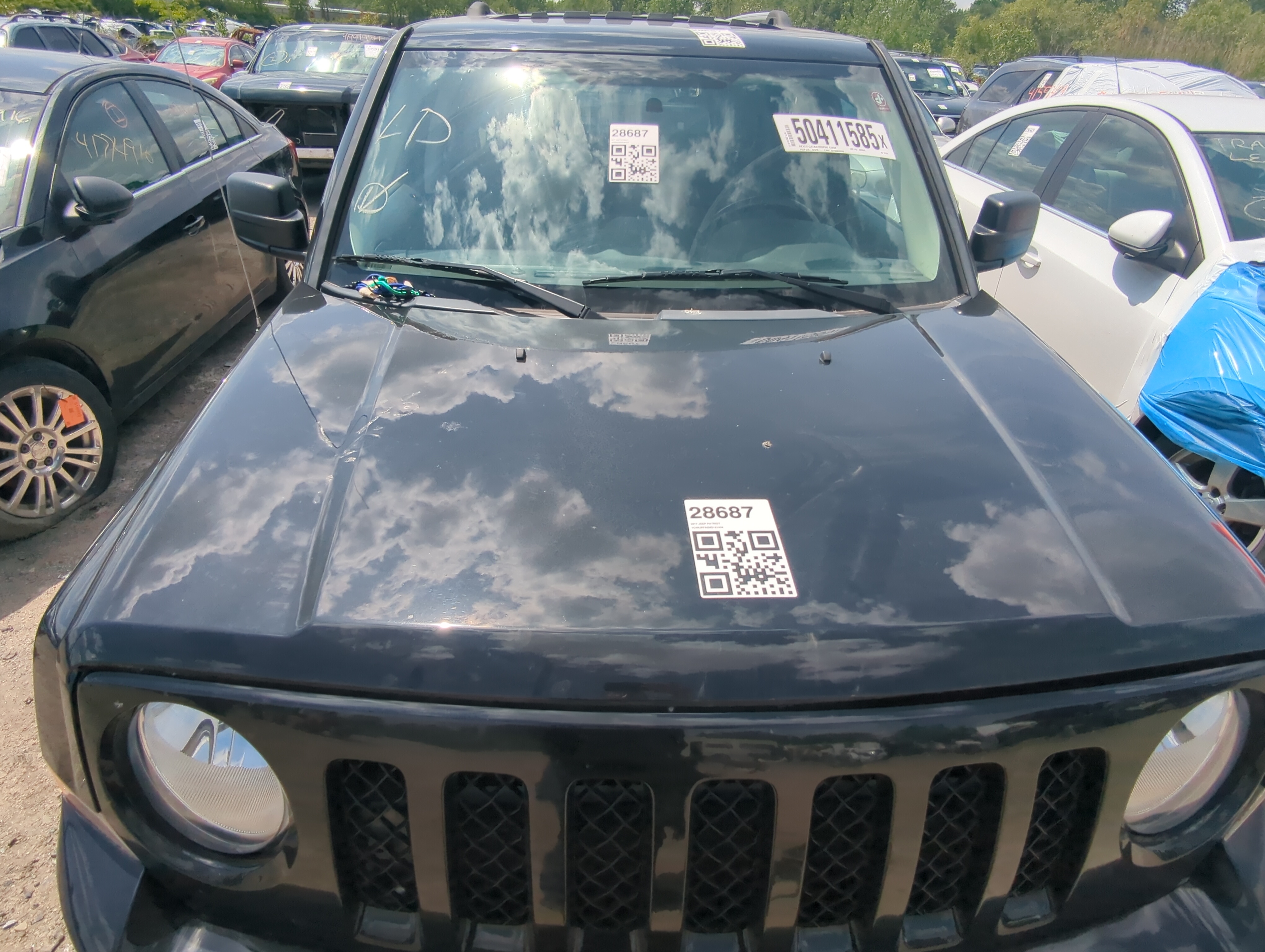 2007-2017 Jeep Patriot Hood Oem 928581 - Oemusedautoparts1.com