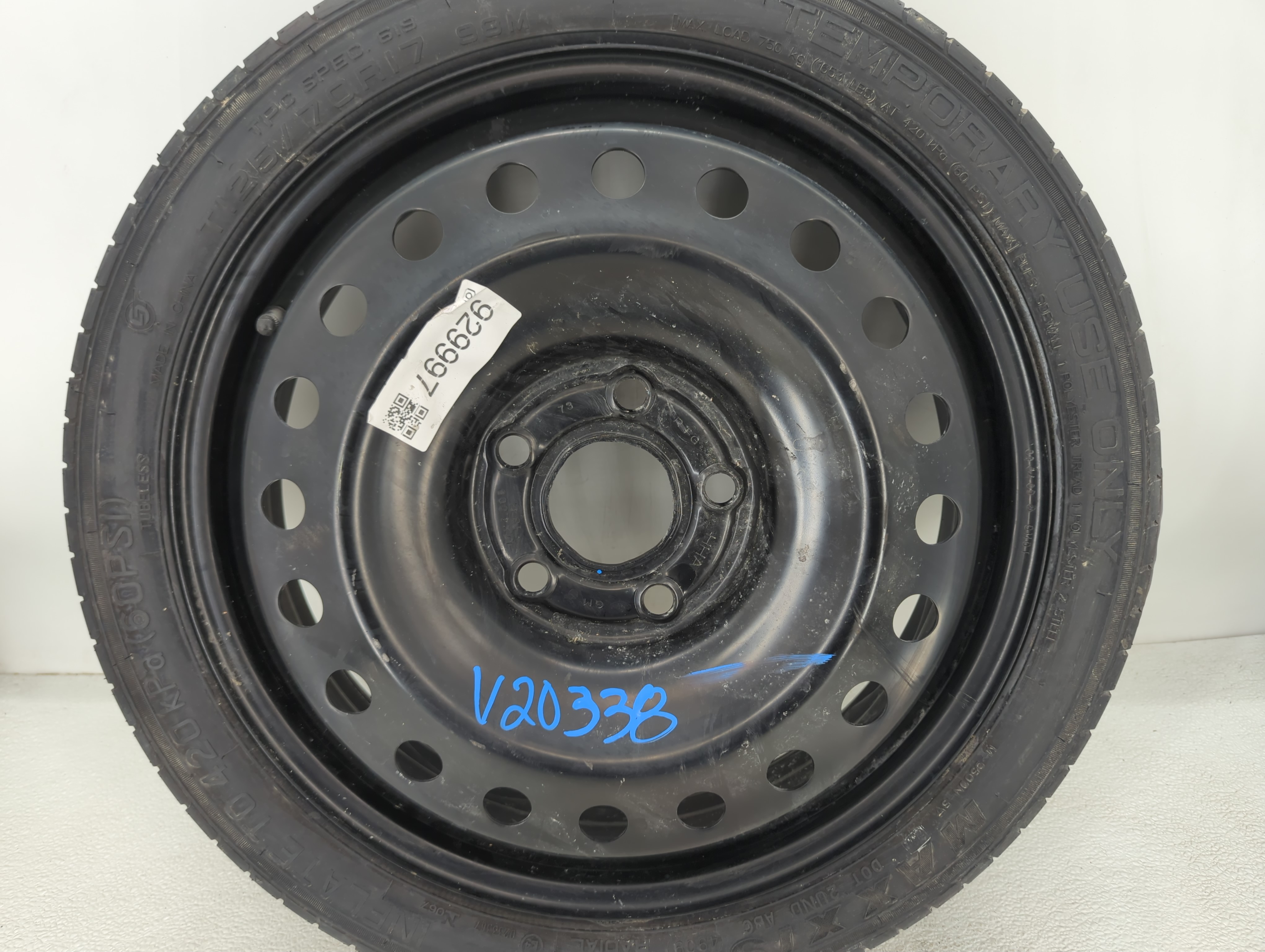 Picture of 2010-2016 Buick Lacrosse Spare Donut Tire Wheel Rim Oem 929997