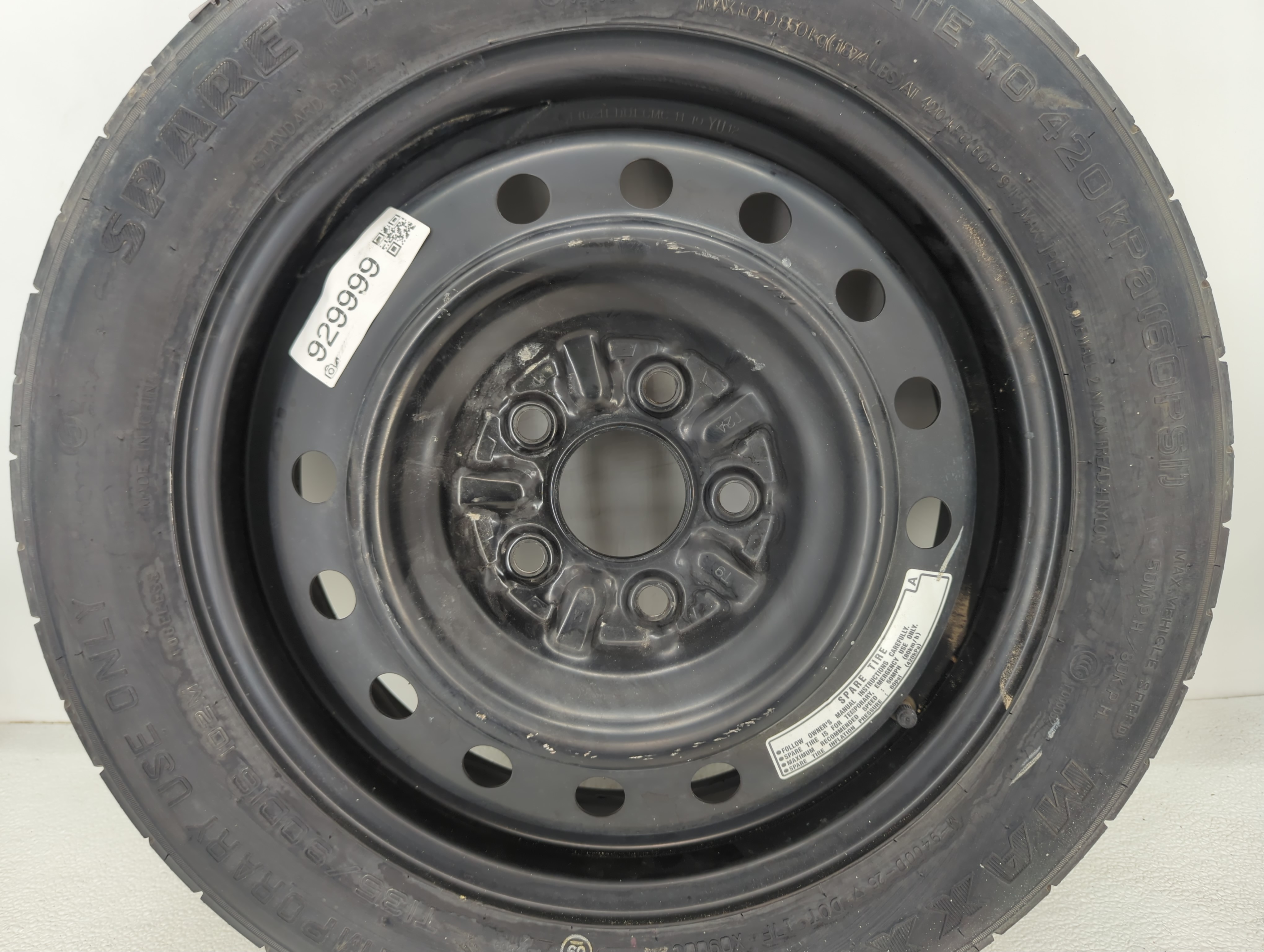 2013-2022 Honda Accord Spare Donut Tire Wheel Rim Oem 929999 - Oemusedautoparts1.com
