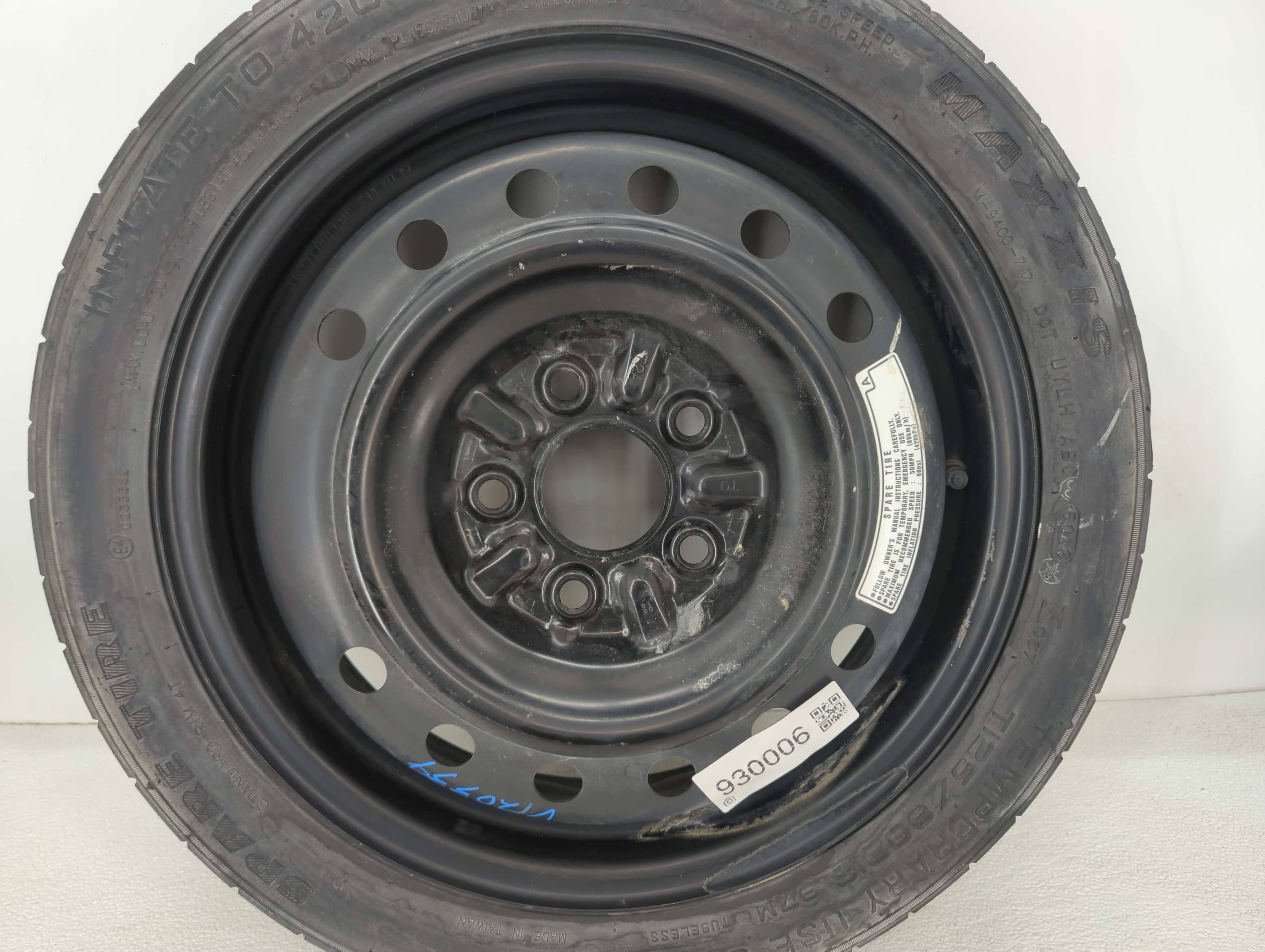 Picture of 2013-2022 Honda Accord Spare Donut Tire Wheel Rim Oem 930006