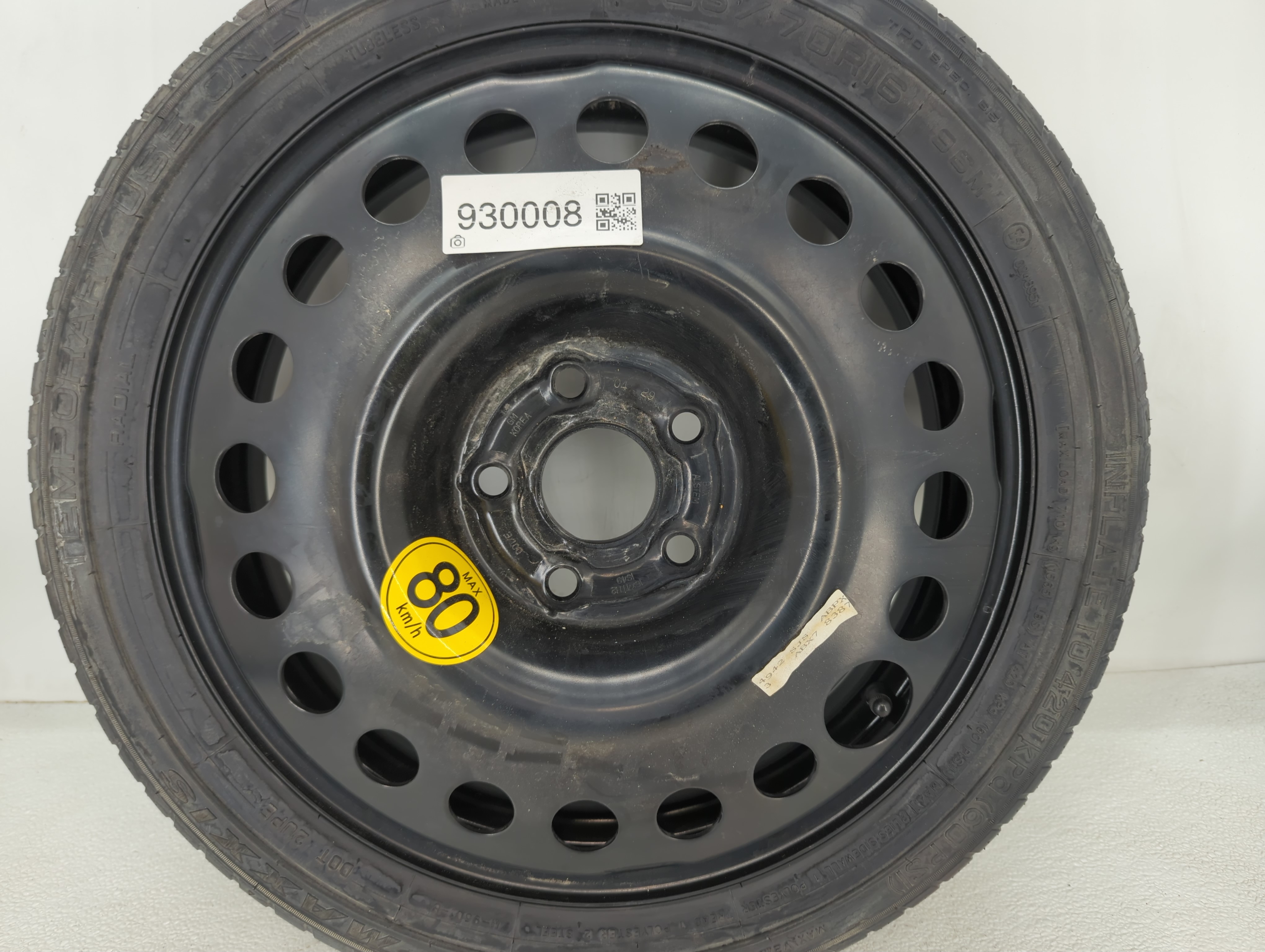 Picture of 2013-2022 Buick Encore Spare Donut Tire Wheel Rim Oem 930008