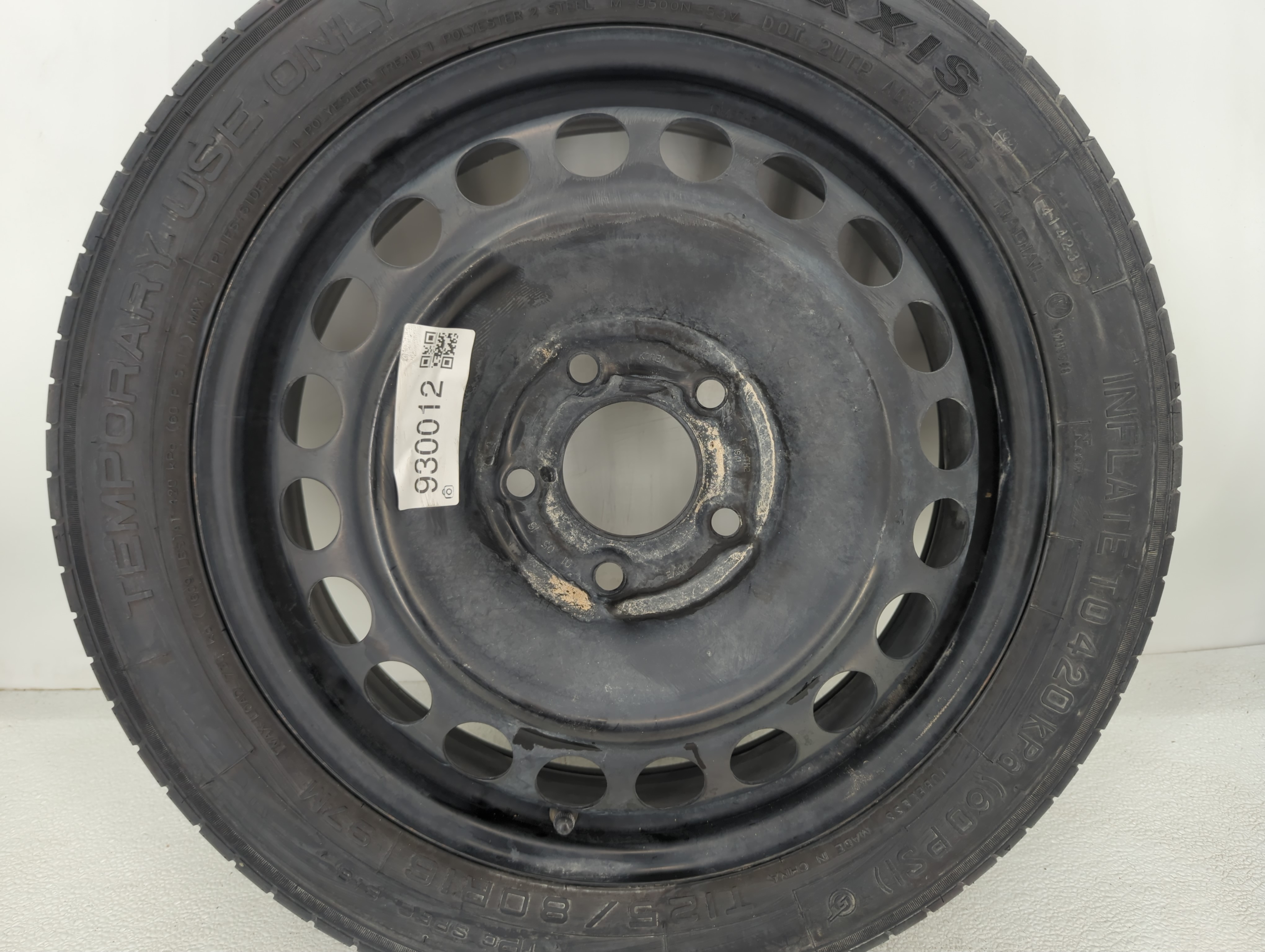2016-2022 Chevrolet Malibu Spare Donut Tire Wheel Rim Oem 930012 - Oemusedautoparts1.com