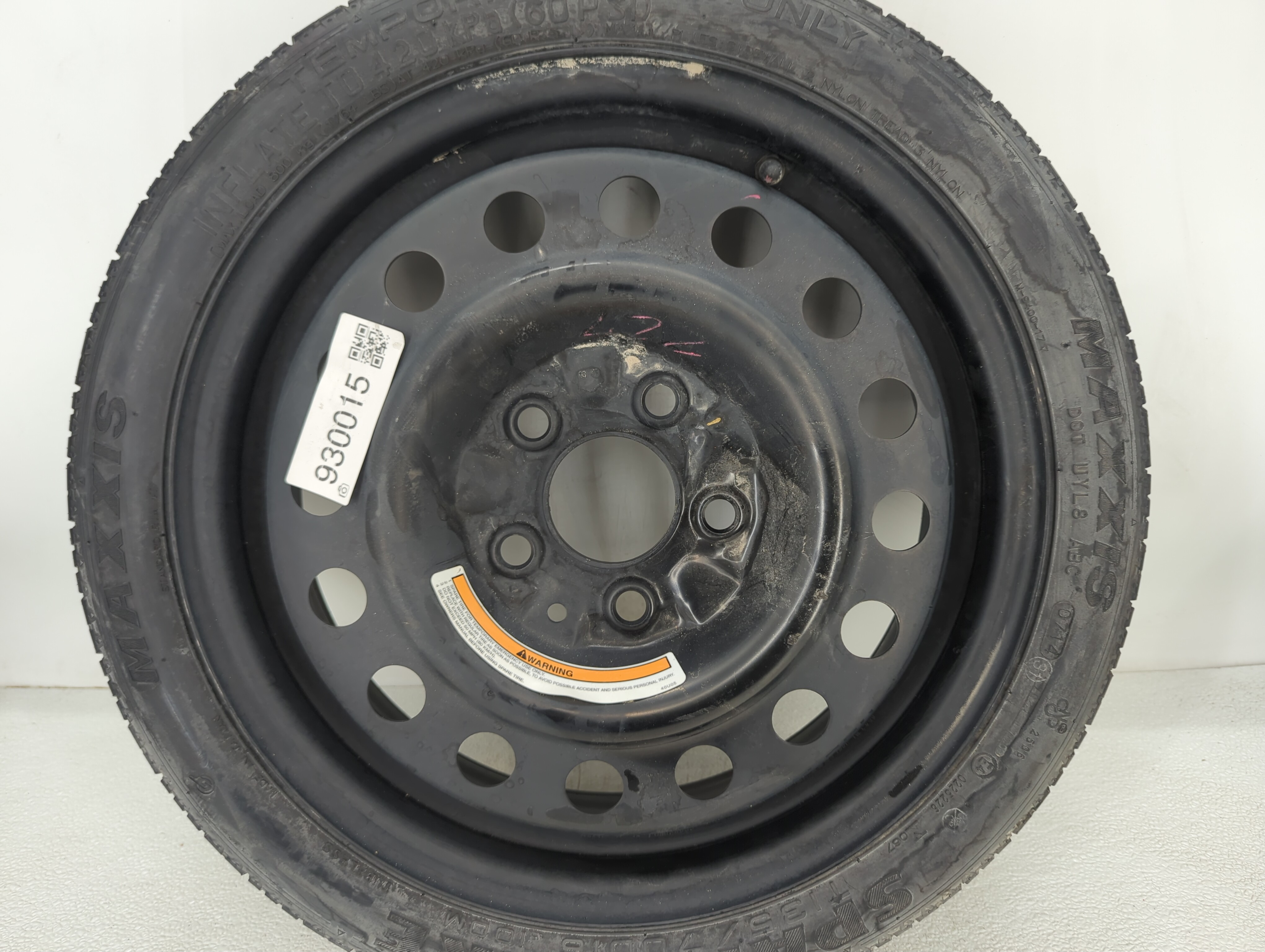 2014-2014 Nissan Altima Spare Donut Tire Wheel Rim Oem 930015 - Oemusedautoparts1.com