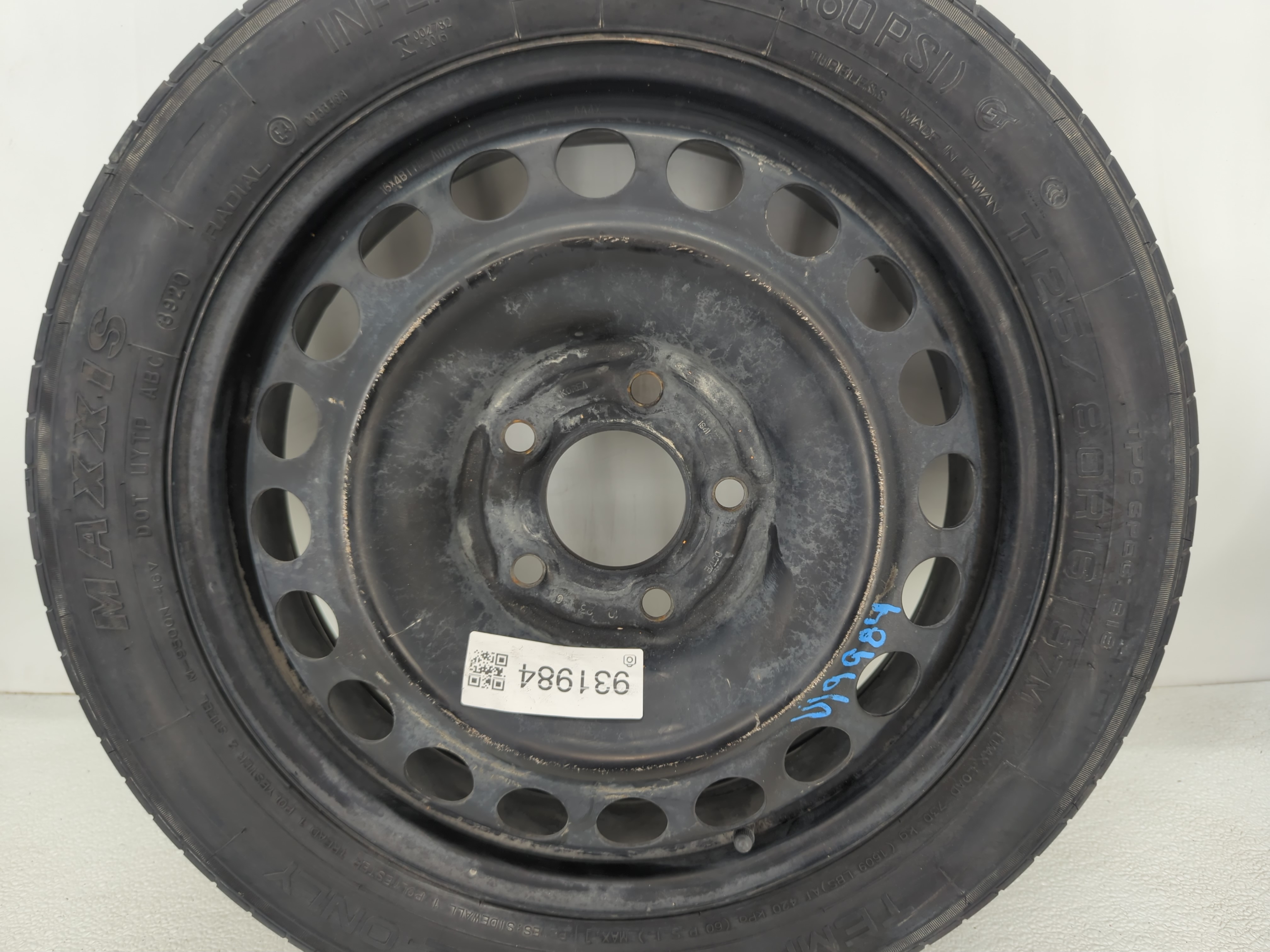 2016-2022 Chevrolet Malibu Spare Donut Tire Wheel Rim Oem 931984 - Oemusedautoparts1.com