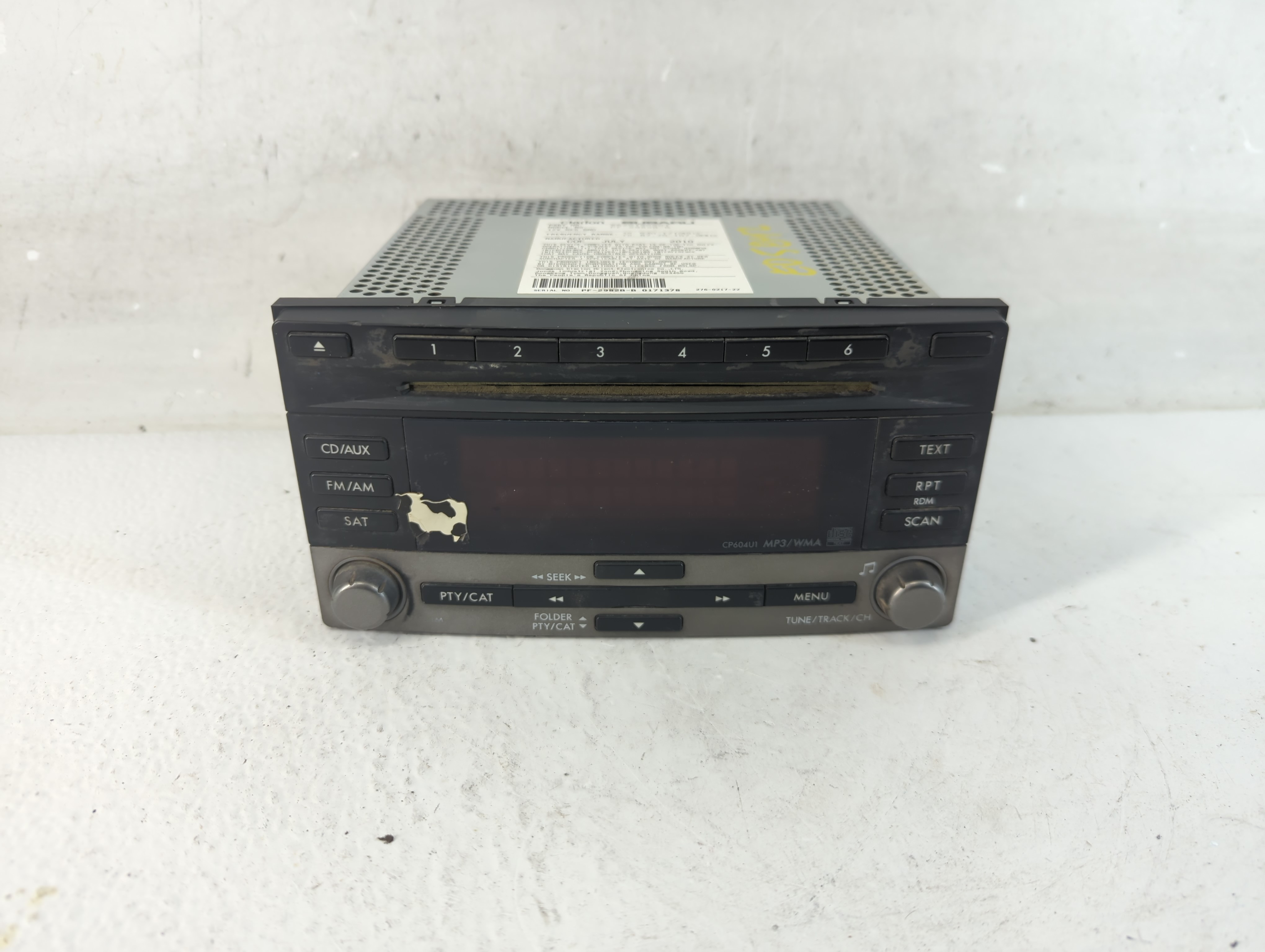2011 Subaru Forester Am Fm Cd Player Radio Receiver 933391 - Oemusedautoparts1.com