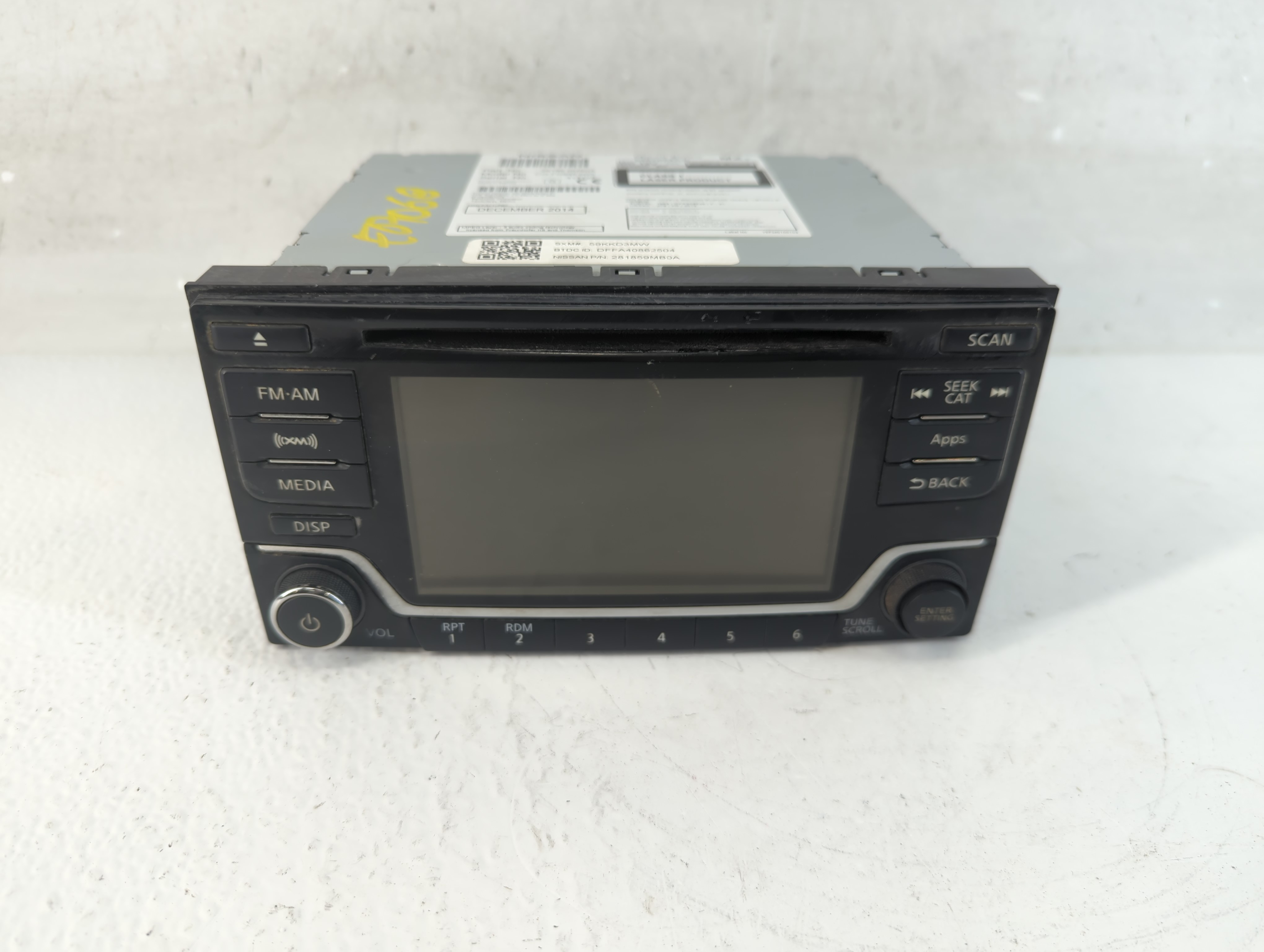 Picture of 2015-2015 Nissan Sentra Am Fm Cd Player Radio Receiver 933431