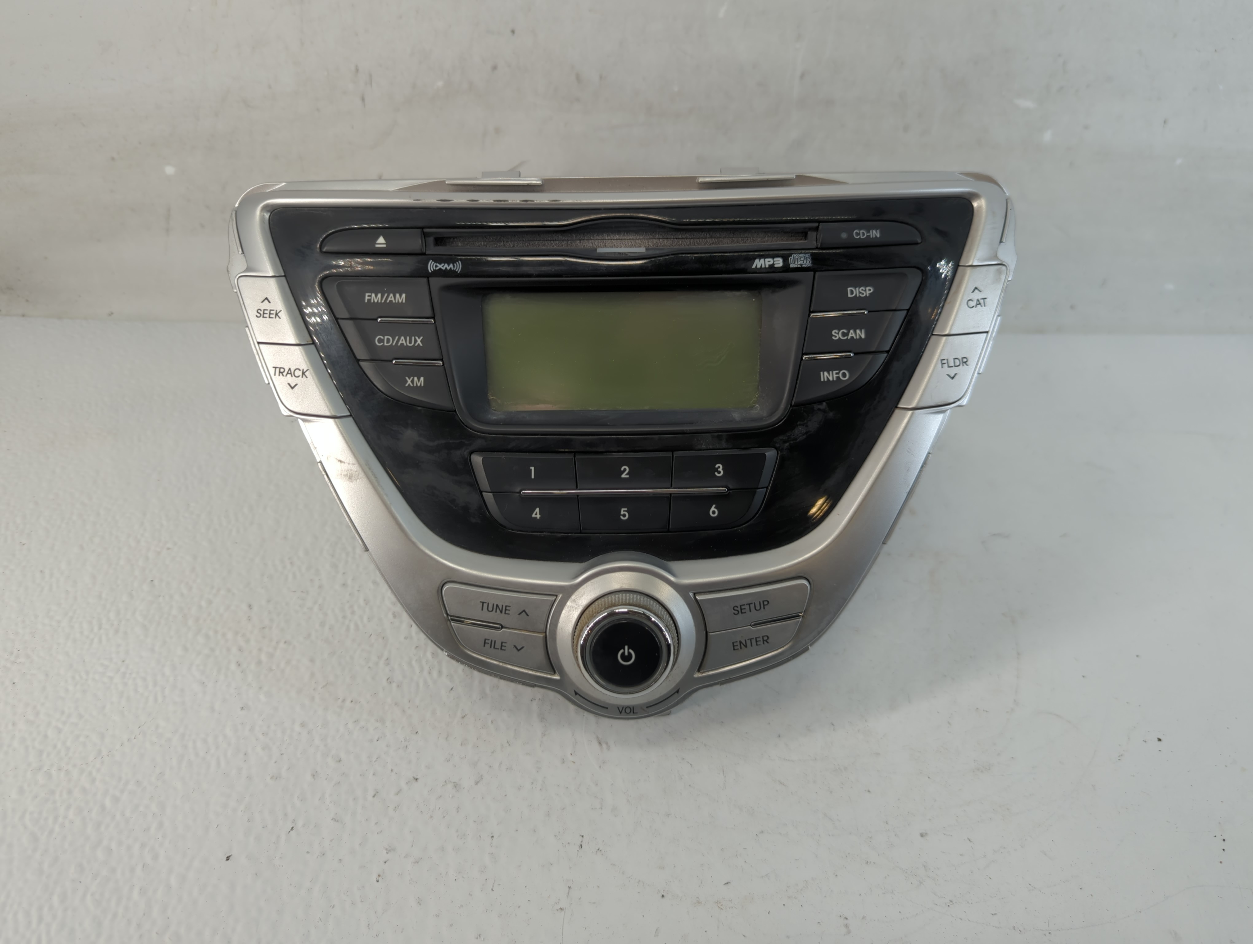 2011-2013 Hyundai Elantra Am Fm Cd Player Radio Receiver 933450 - Oemusedautoparts1.com