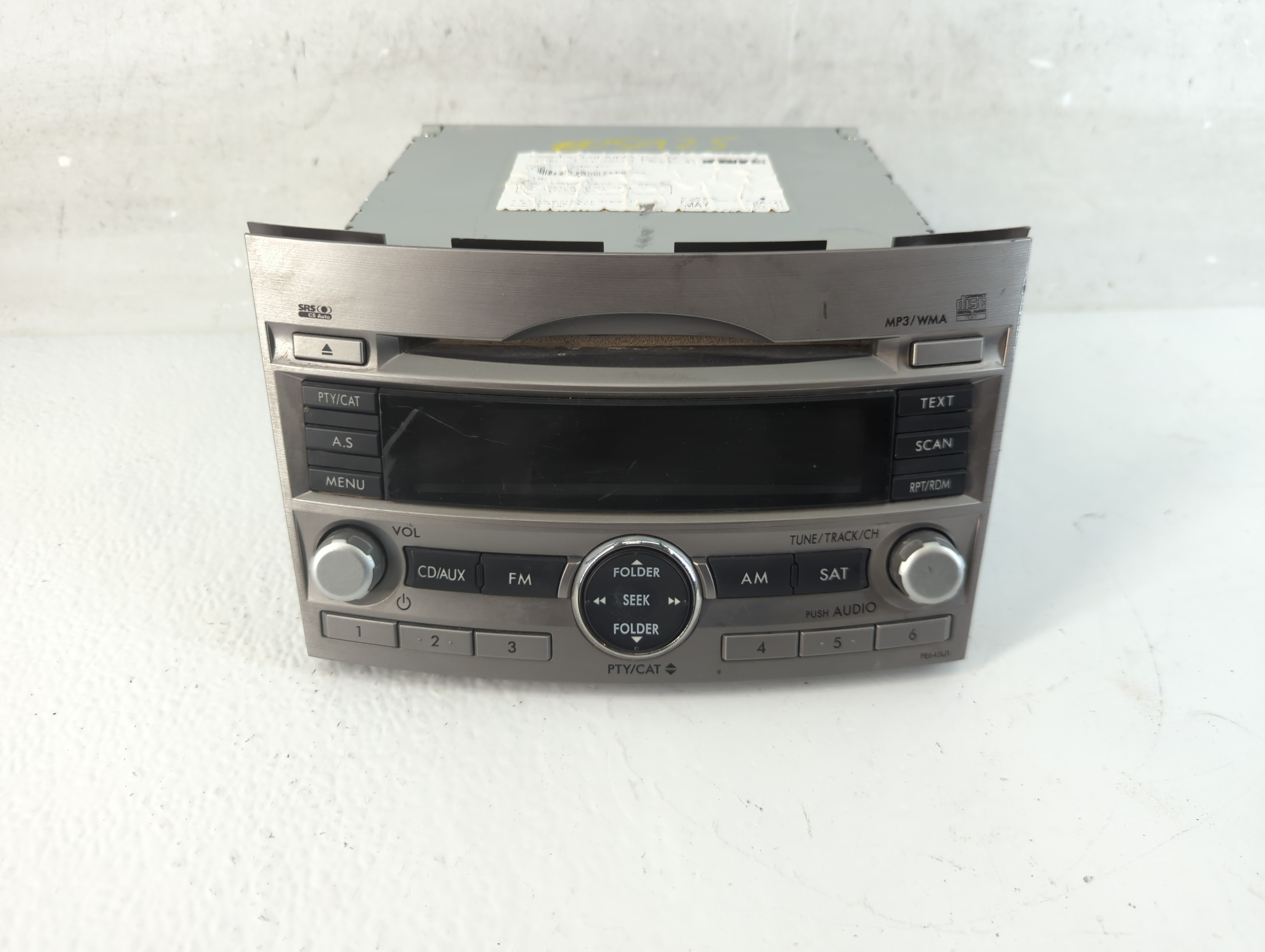2010-2012 Subaru Legacy Am Fm Cd Player Radio Receiver 933495 - Oemusedautoparts1.com