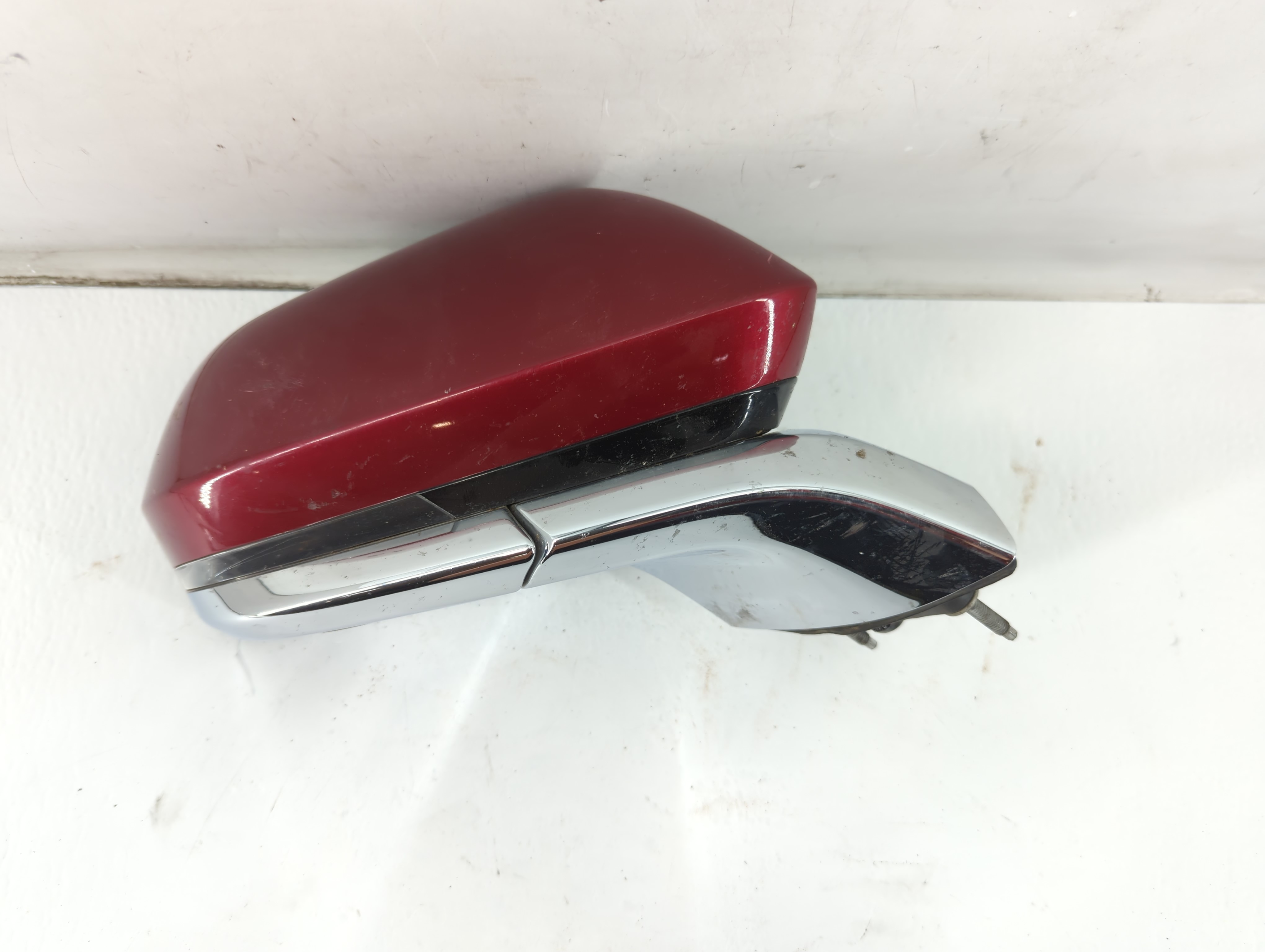 2013-2014 Lincoln Mkz Passenger Right Side View Power Door Mirror Red 933565 - Oemusedautoparts1.com