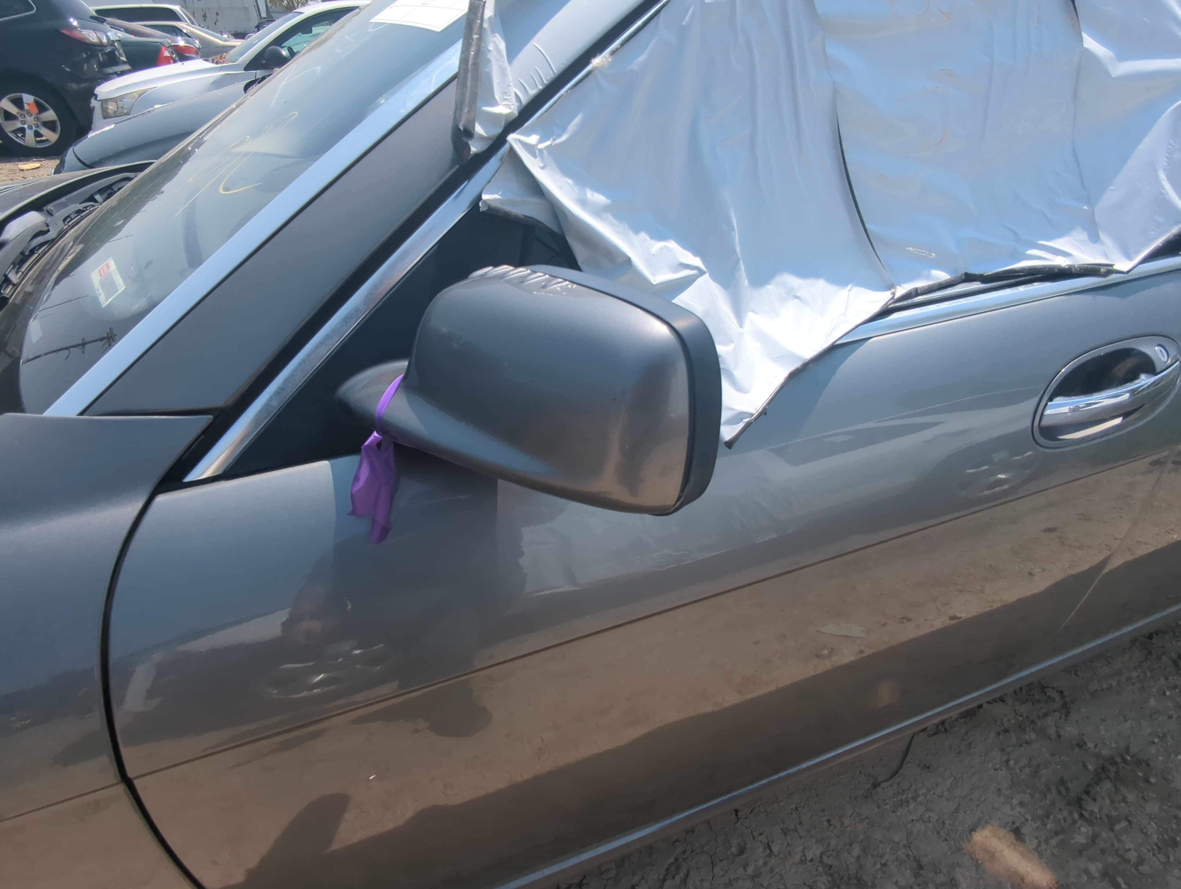 Picture of Bmw 750li Driver Left Side View Power Door Mirror Dark Grey 934359