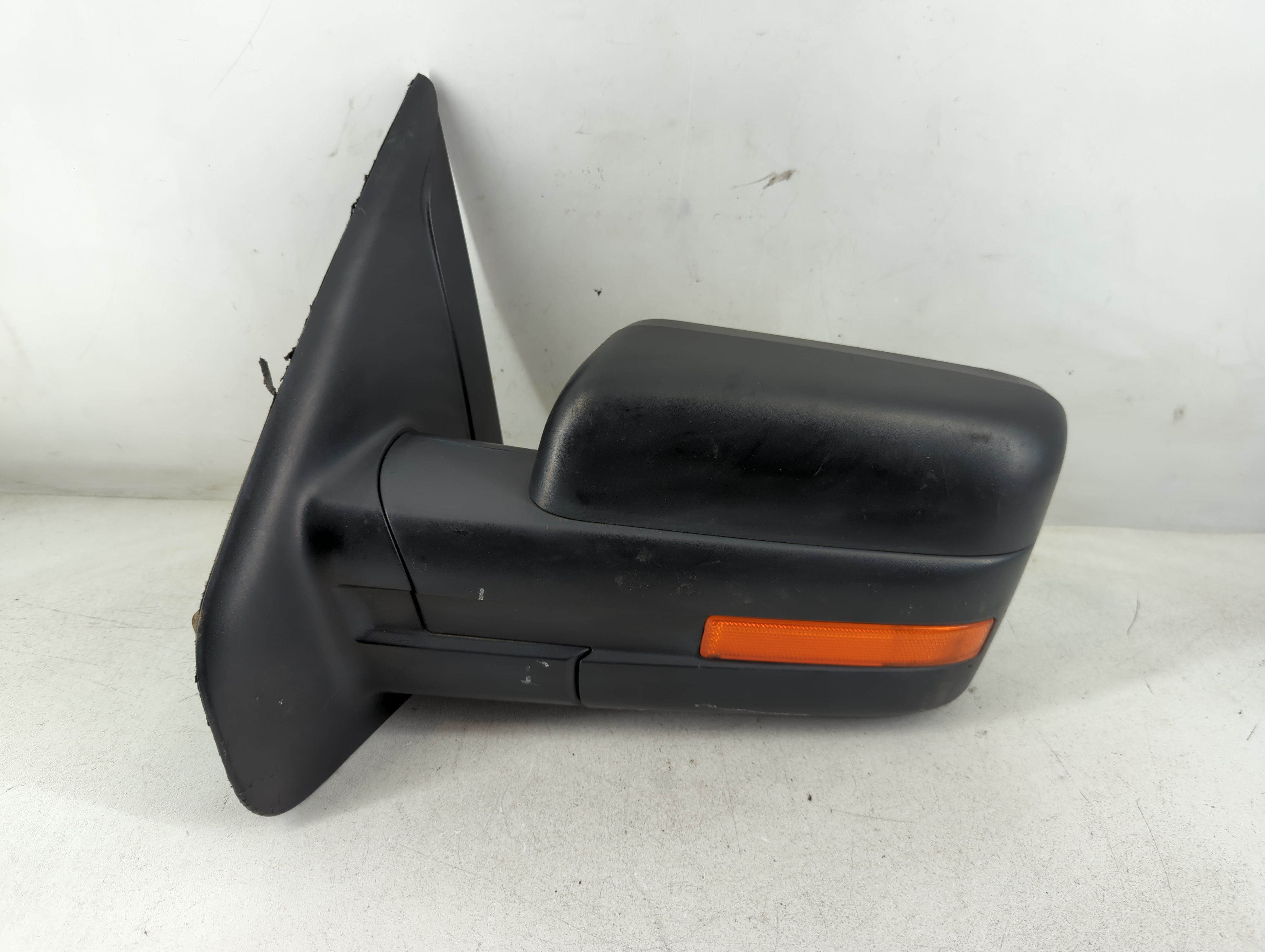 2013 Ford F-150 Driver Left Side View Manual Door Mirror Black 935934 - Oemusedautoparts1.com