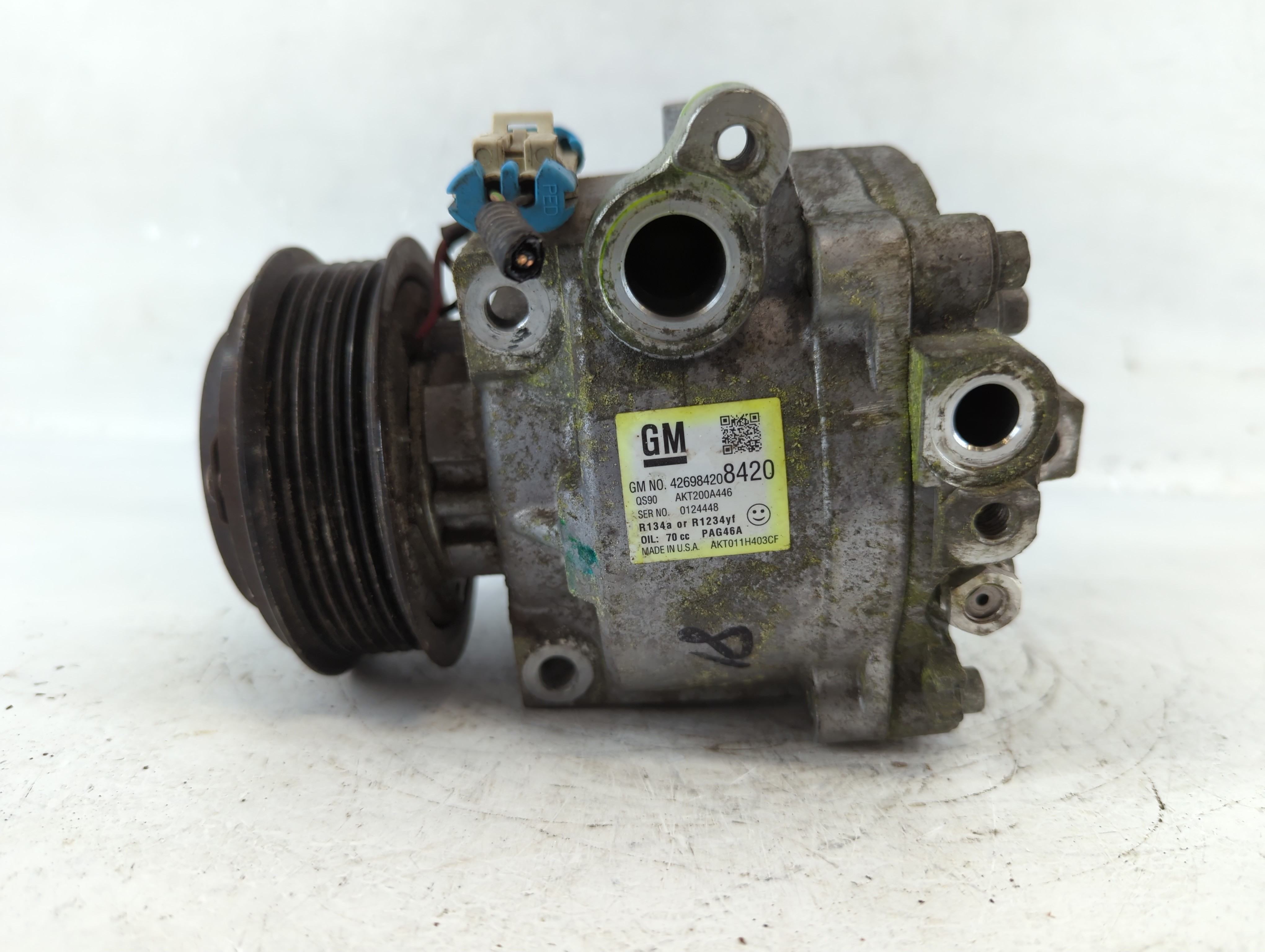 2013-2021 Chevrolet Trax Air Conditioning A/c Ac Compressor Oem 937776 - Oemusedautoparts1.com
