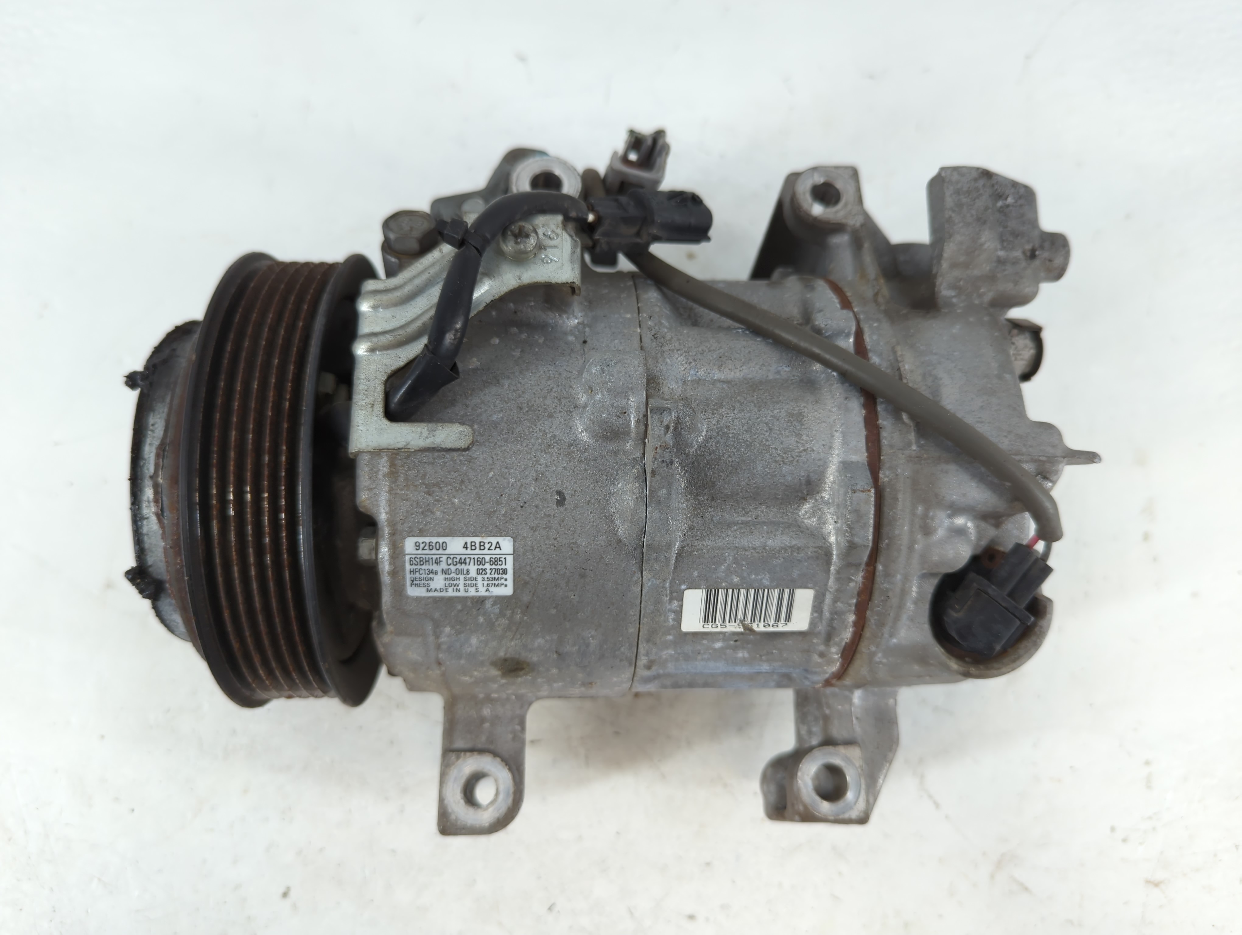 2012-2017 Toyota Camry Air Conditioning A/c Ac Compressor Oem 937991 - Oemusedautoparts1.com