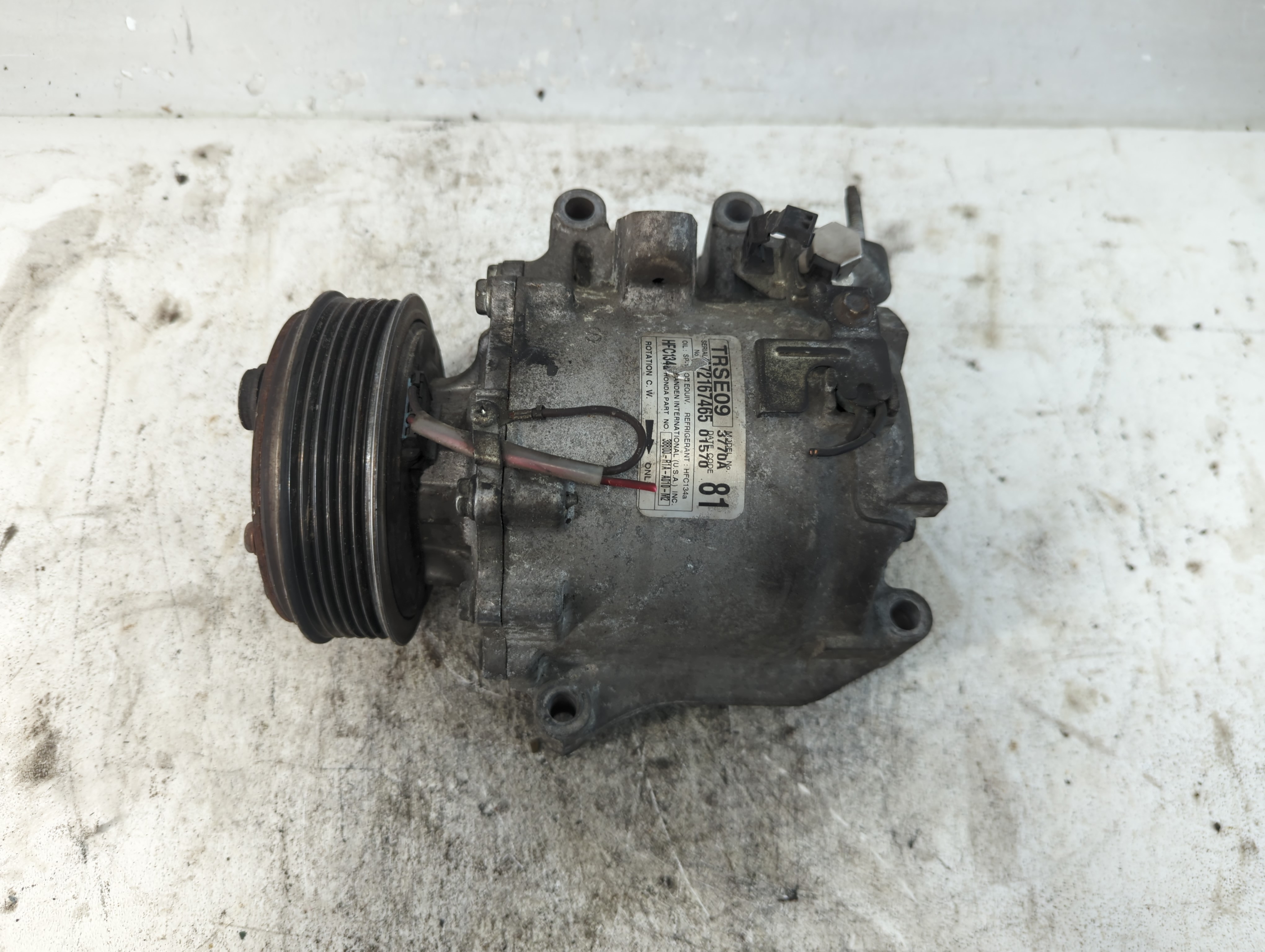 2012-2015 Honda Civic Air Conditioning A/c Ac Compressor Oem 940662 - Oemusedautoparts1.com