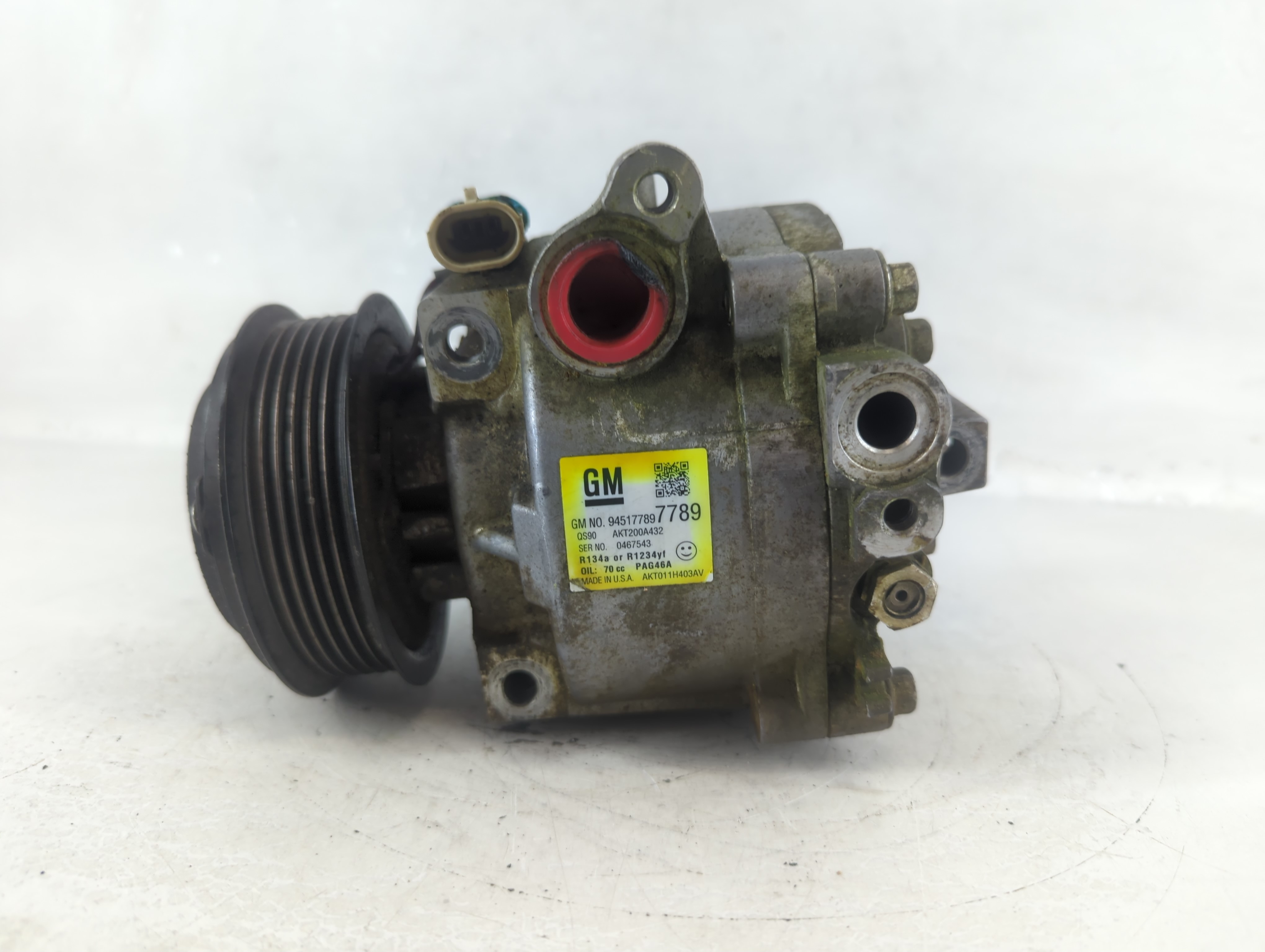 2014-2014 Mitsubishi Mirage Air Conditioning A/c Ac Compressor Oem 940694 - Oemusedautoparts1.com