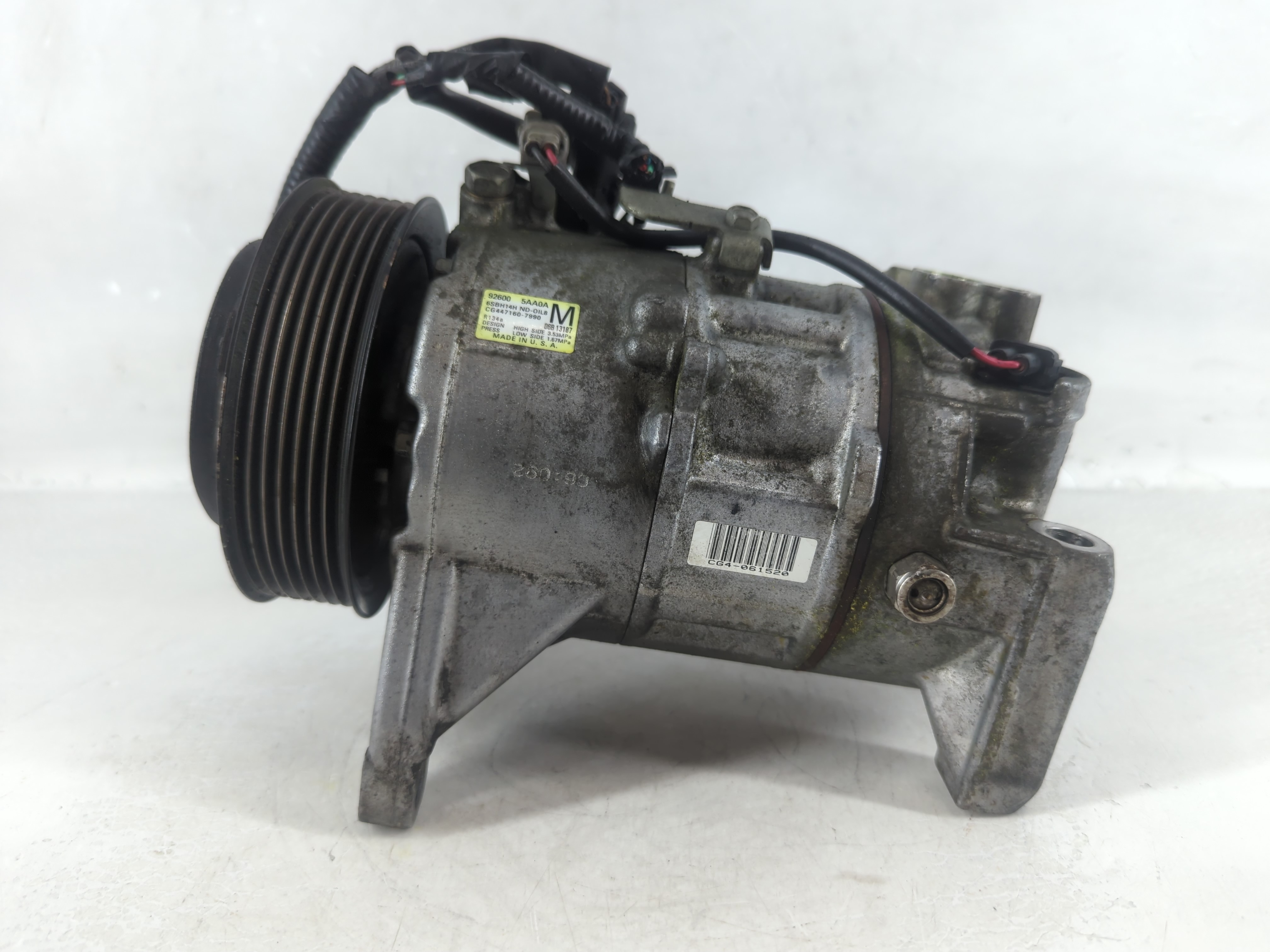 2016-2020 Nissan Maxima Air Conditioning A/c Ac Compressor Oem 940790 - Oemusedautoparts1.com